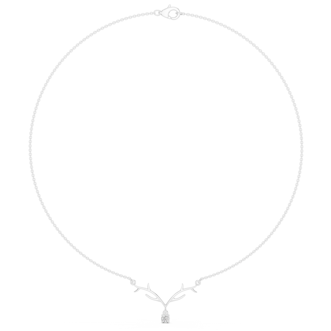 Antler Branch Pendant Necklace