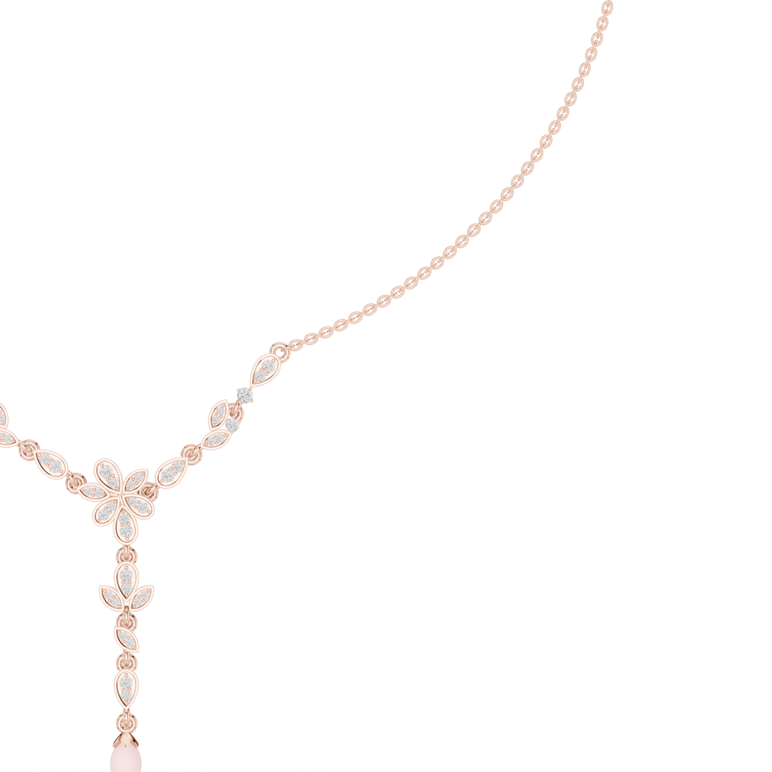 Petal Vine Y-Drop Necklace