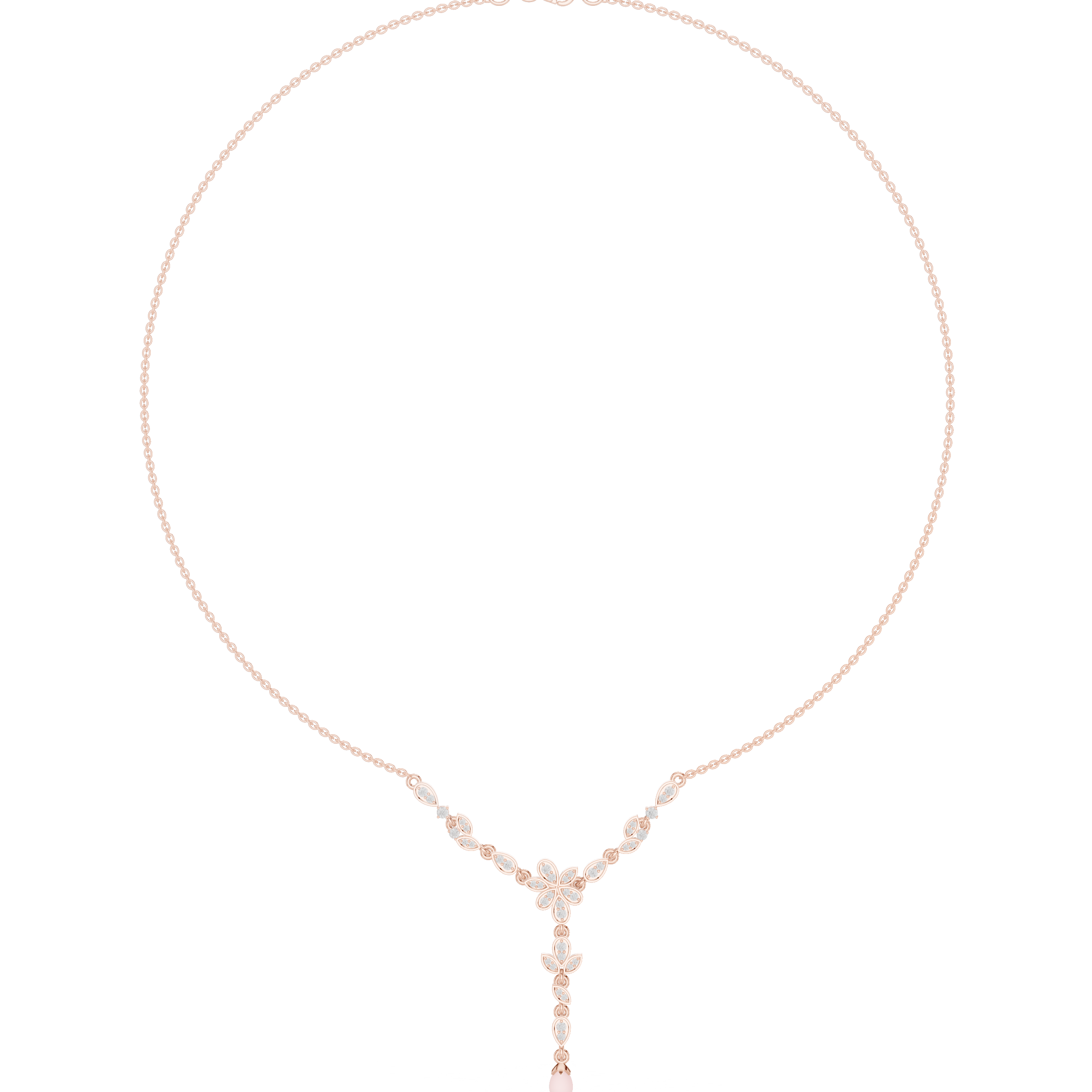 Petal Vine Y-Drop Necklace