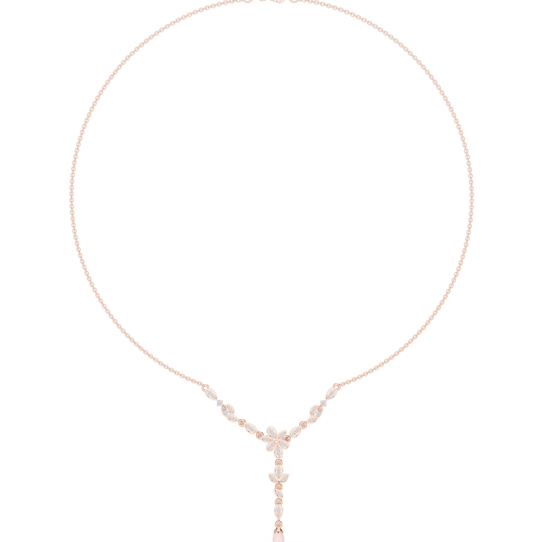 Petal Vine Y-Drop Necklace