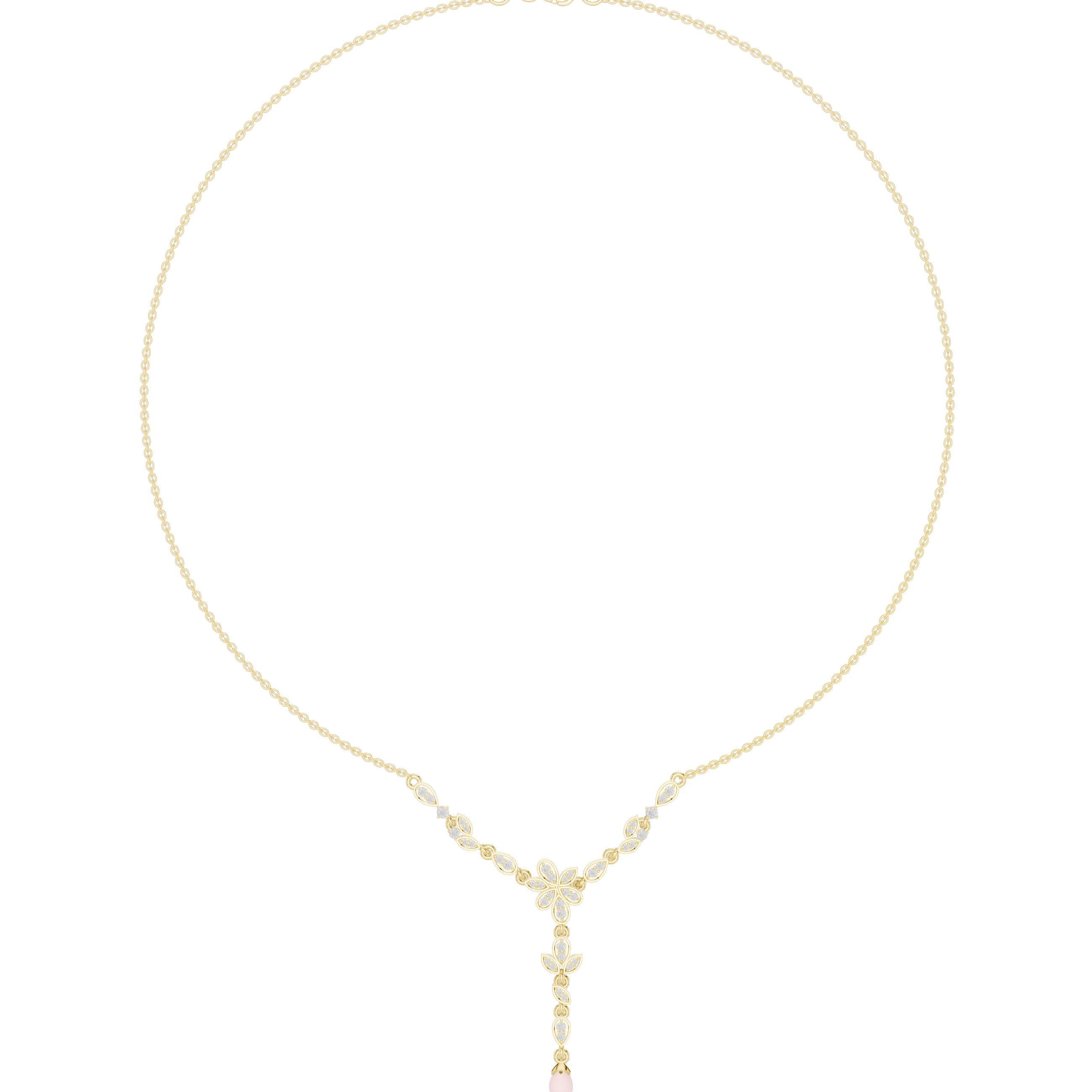 Petal Vine Y-Drop Necklace