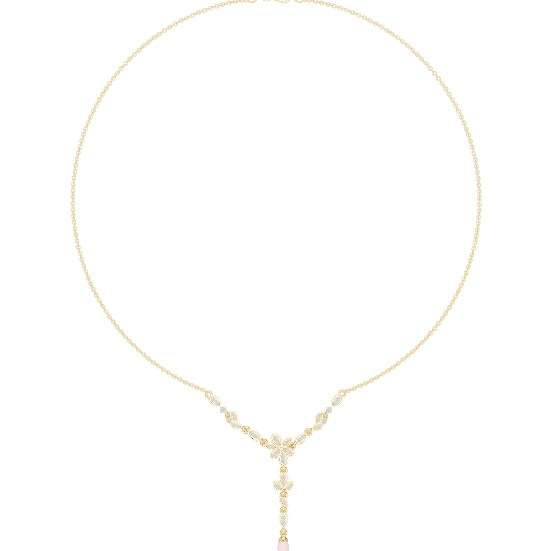 Petal Vine Y-Drop Necklace
