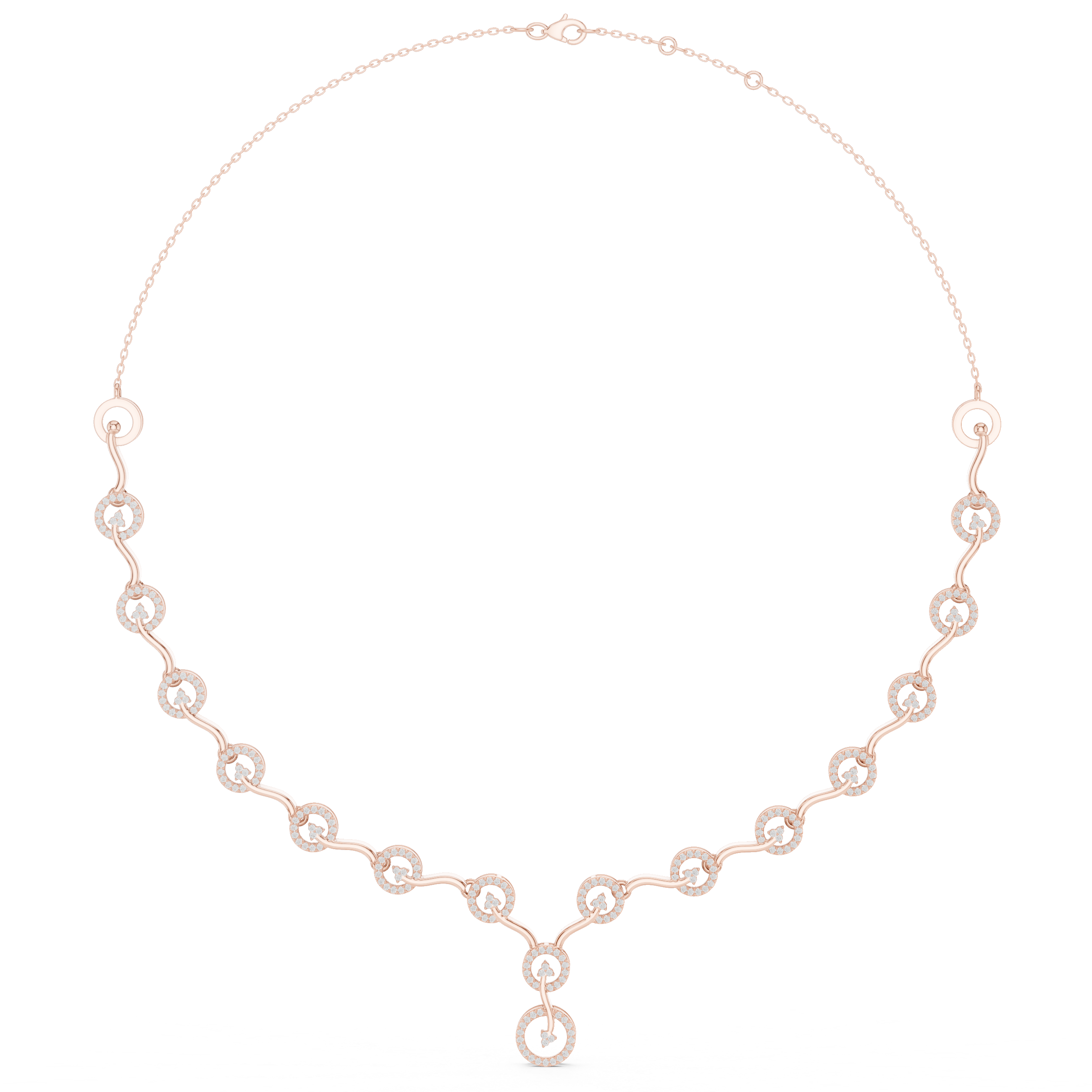 Scroll Curl Statement Necklace