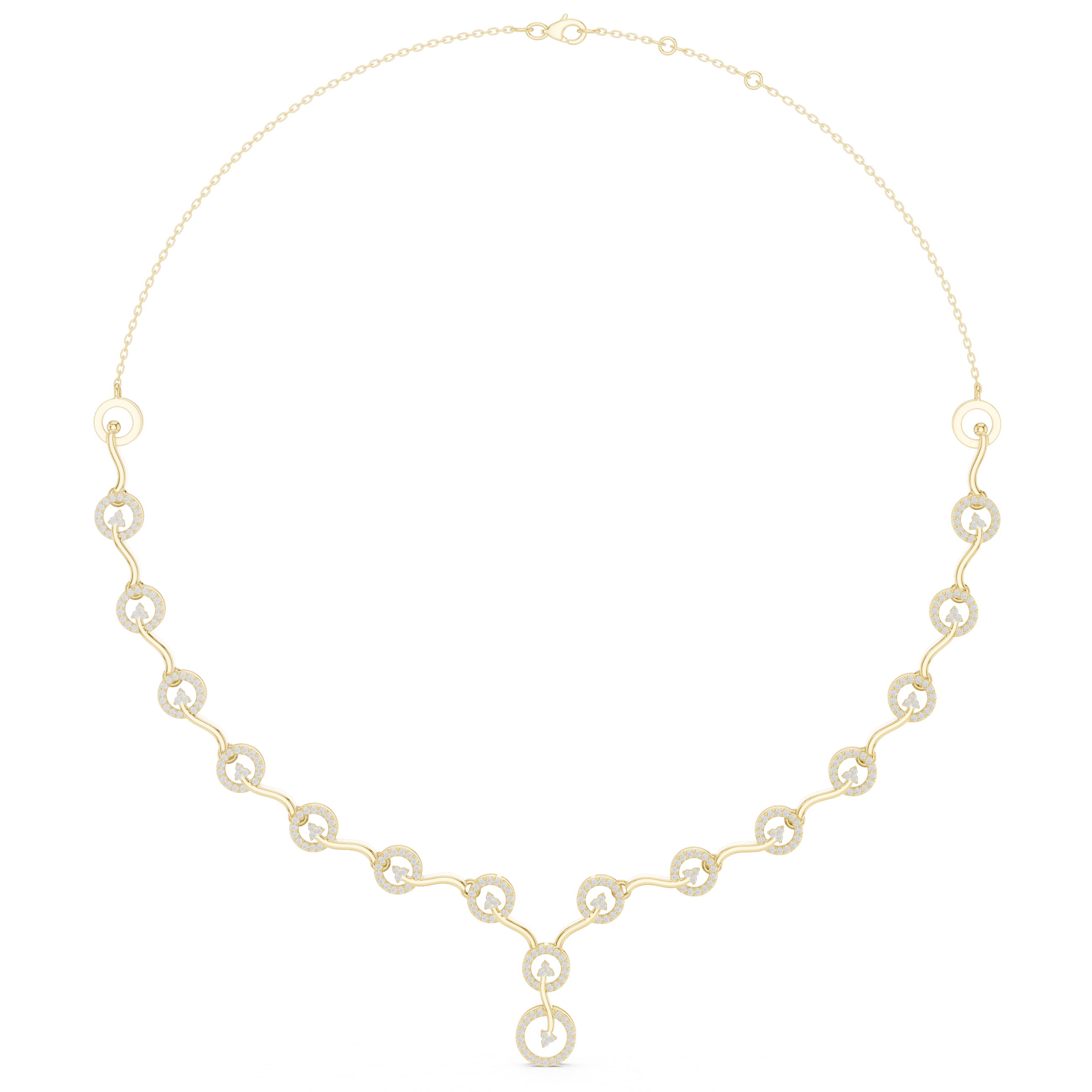 Scroll Curl Statement Necklace