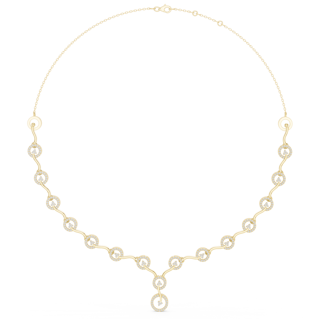 Scroll Curl Statement Necklace