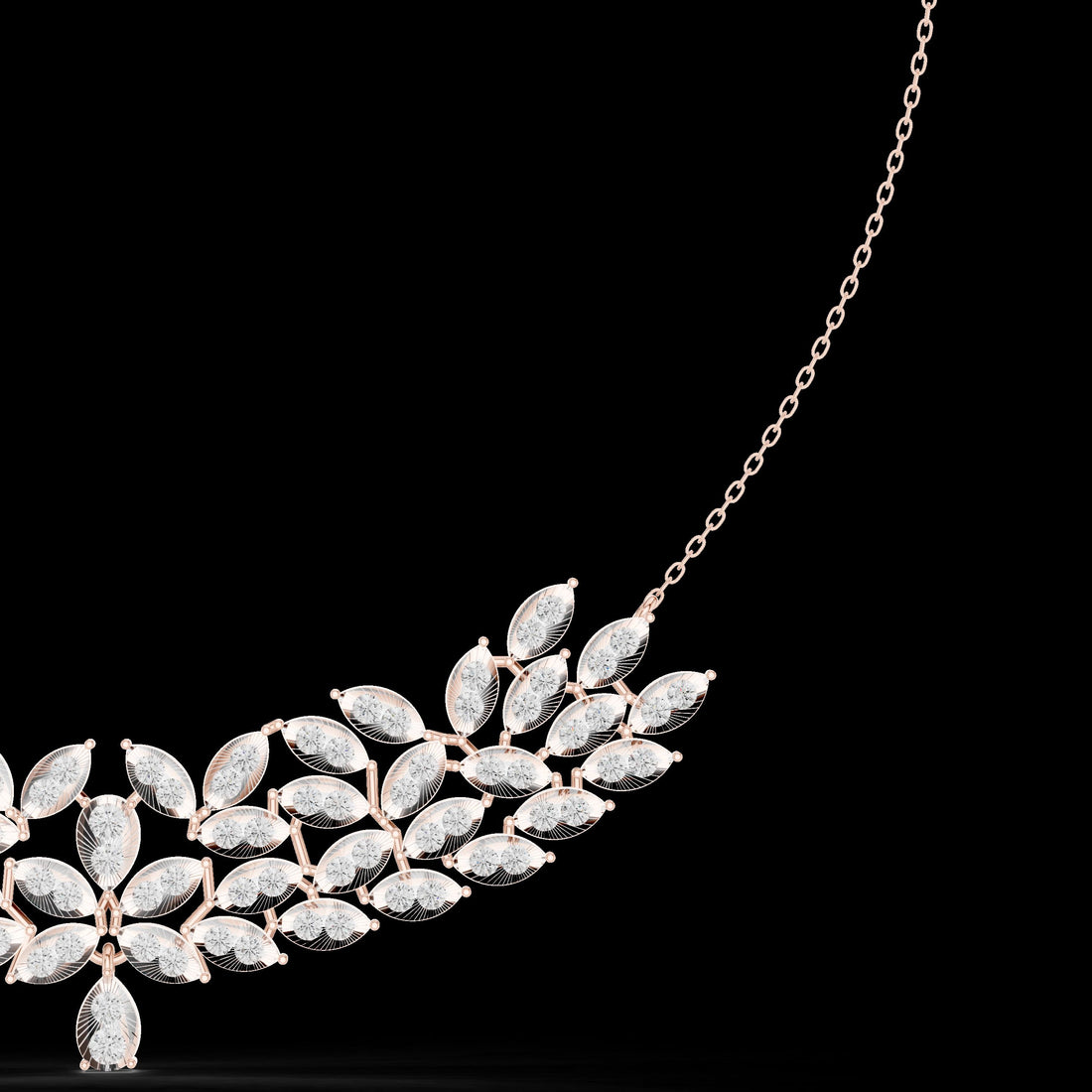 Laurel Crown Statement Necklace