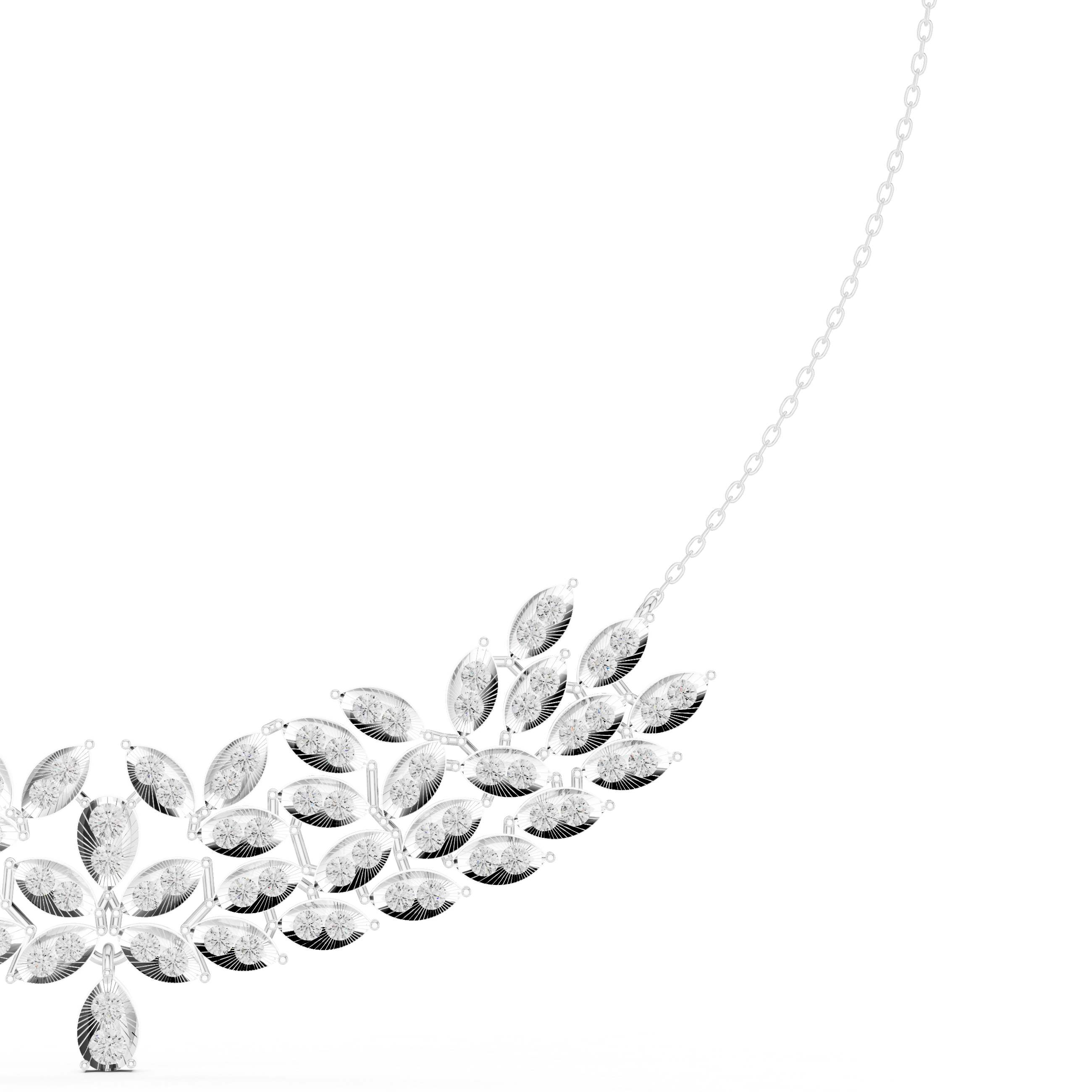 Laurel Crown Statement Necklace