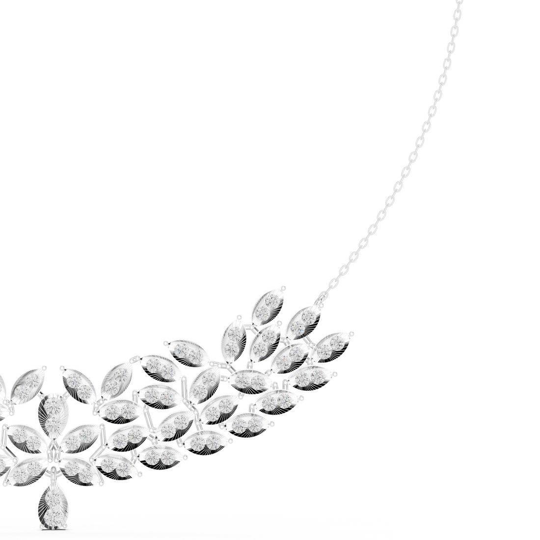 Laurel Crown Statement Necklace