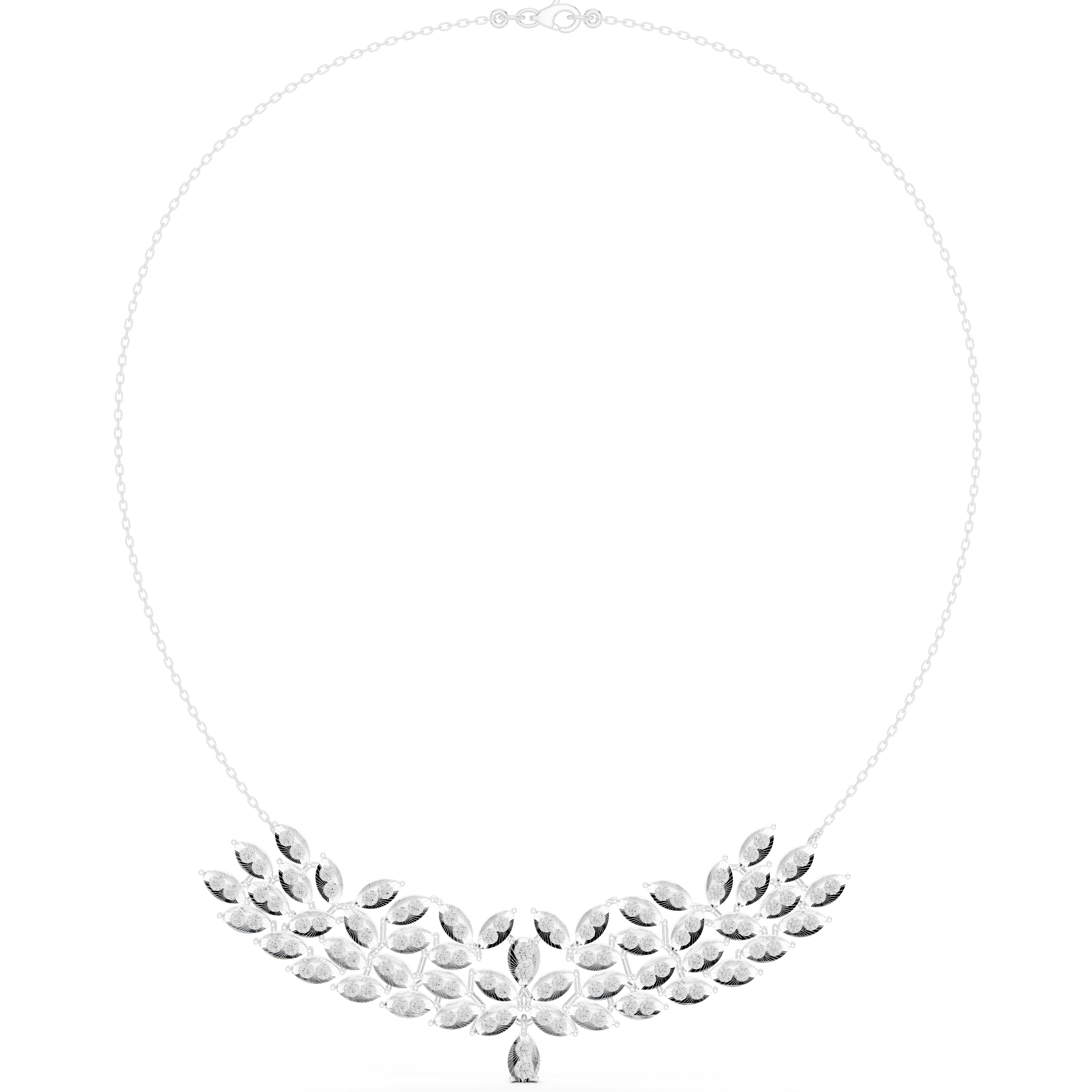 Laurel Crown Statement Necklace