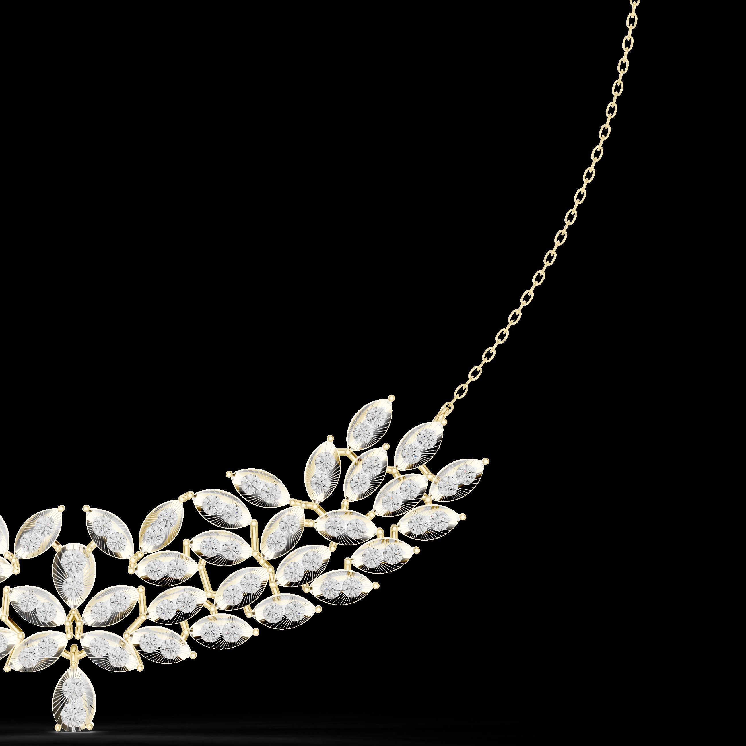 Laurel Crown Statement Necklace