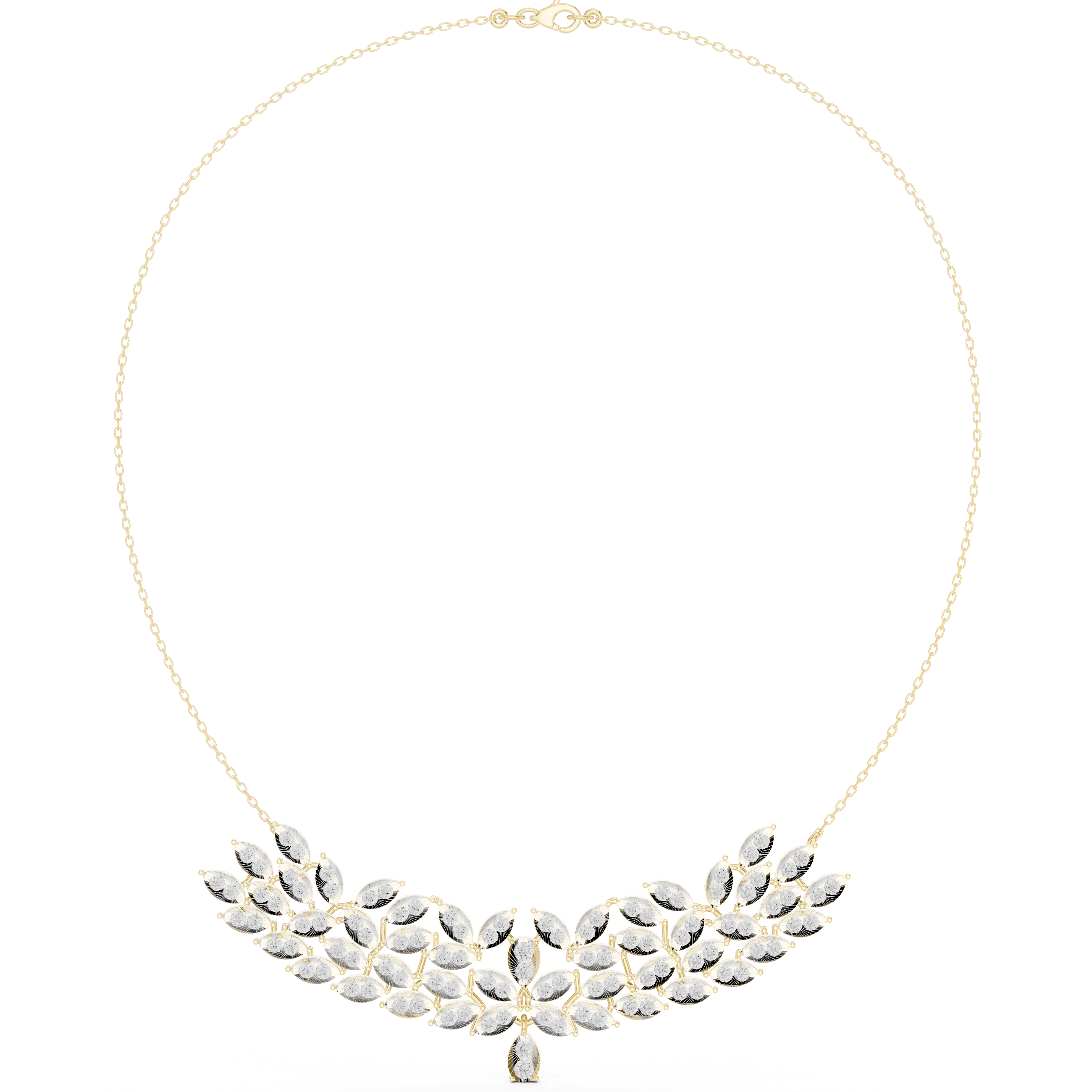 Laurel Crown Statement Necklace