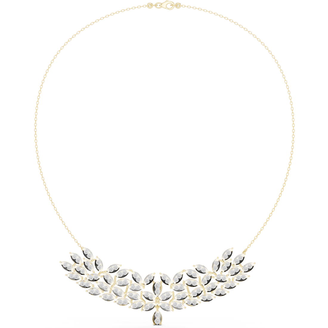 Laurel Crown Statement Necklace
