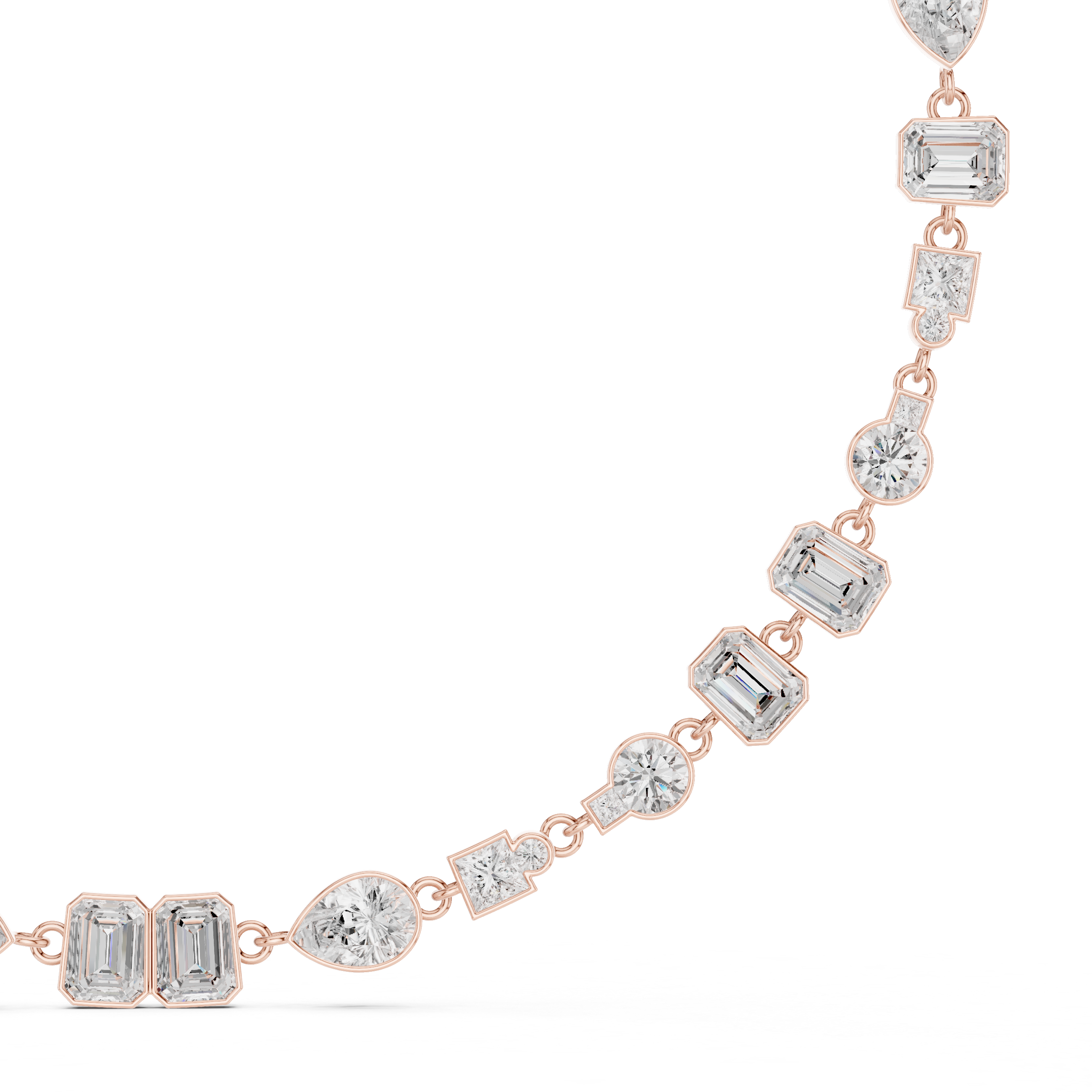 Heritage Mixed-Cut Bezel Necklace