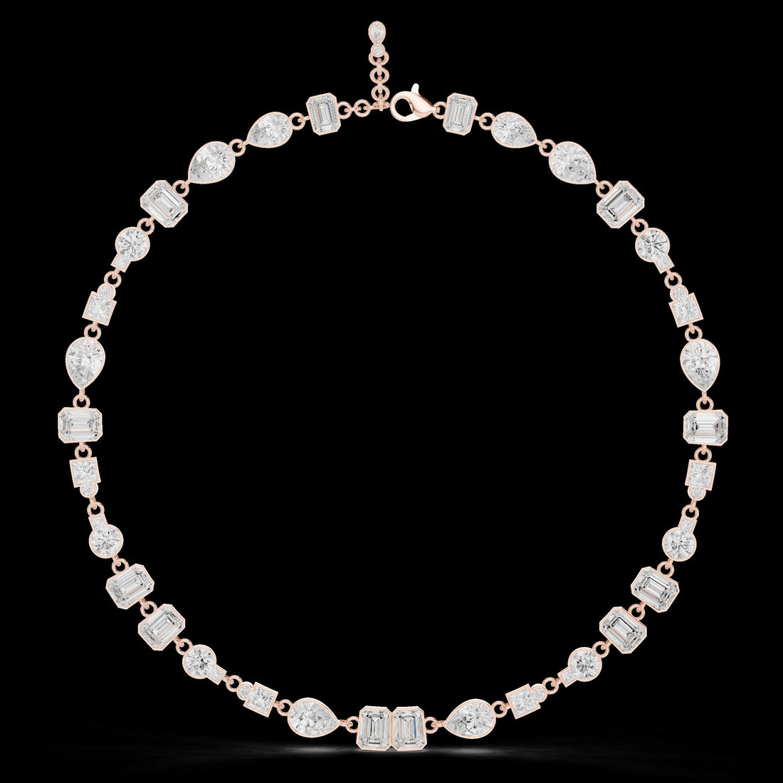 Heritage Mixed-Cut Bezel Necklace