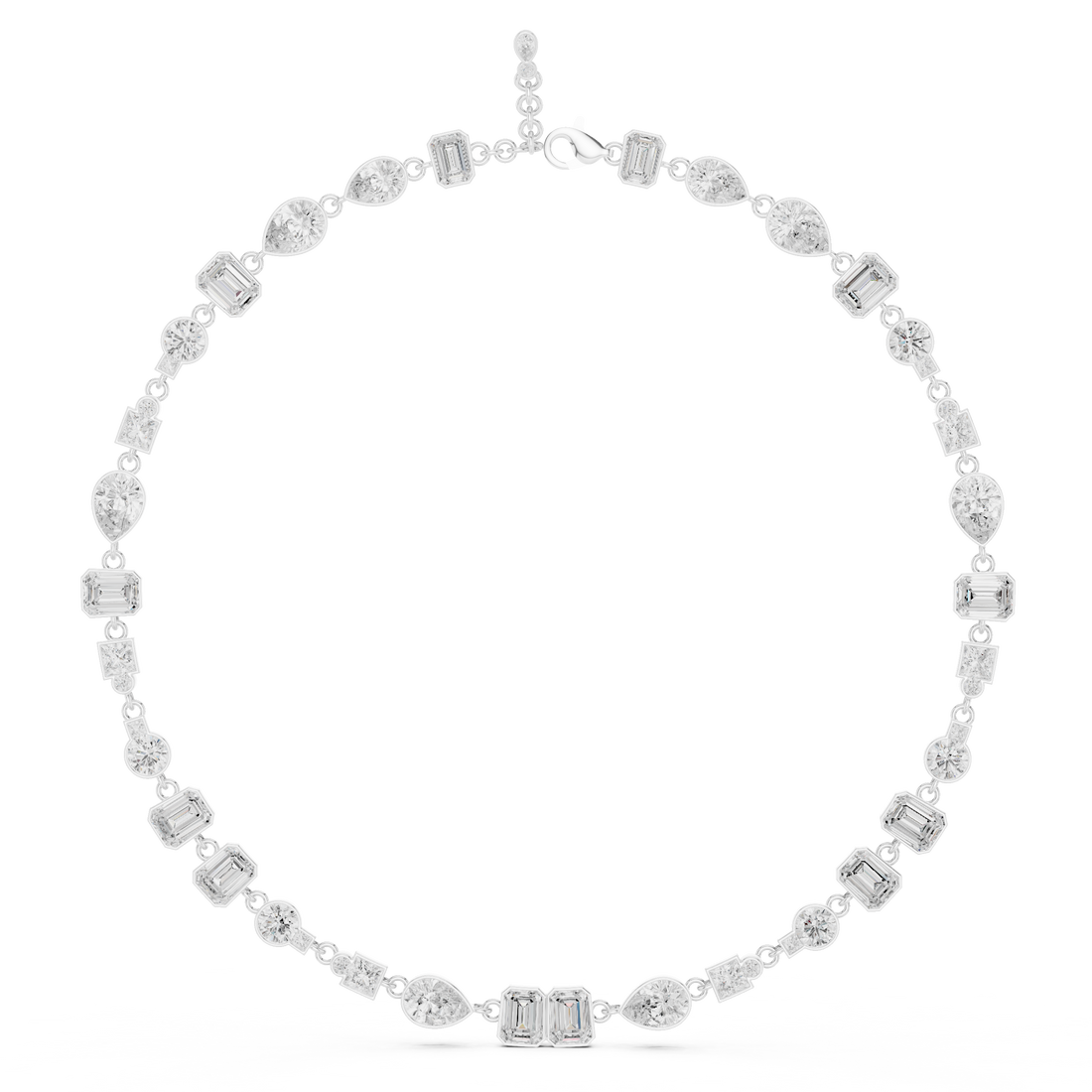 Heritage Mixed-Cut Bezel Necklace