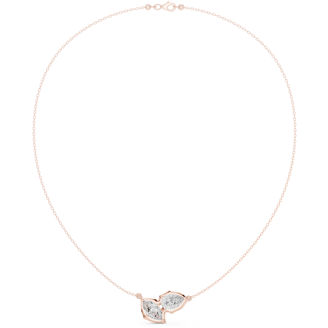 Pear & Marquise Leaf Pendant