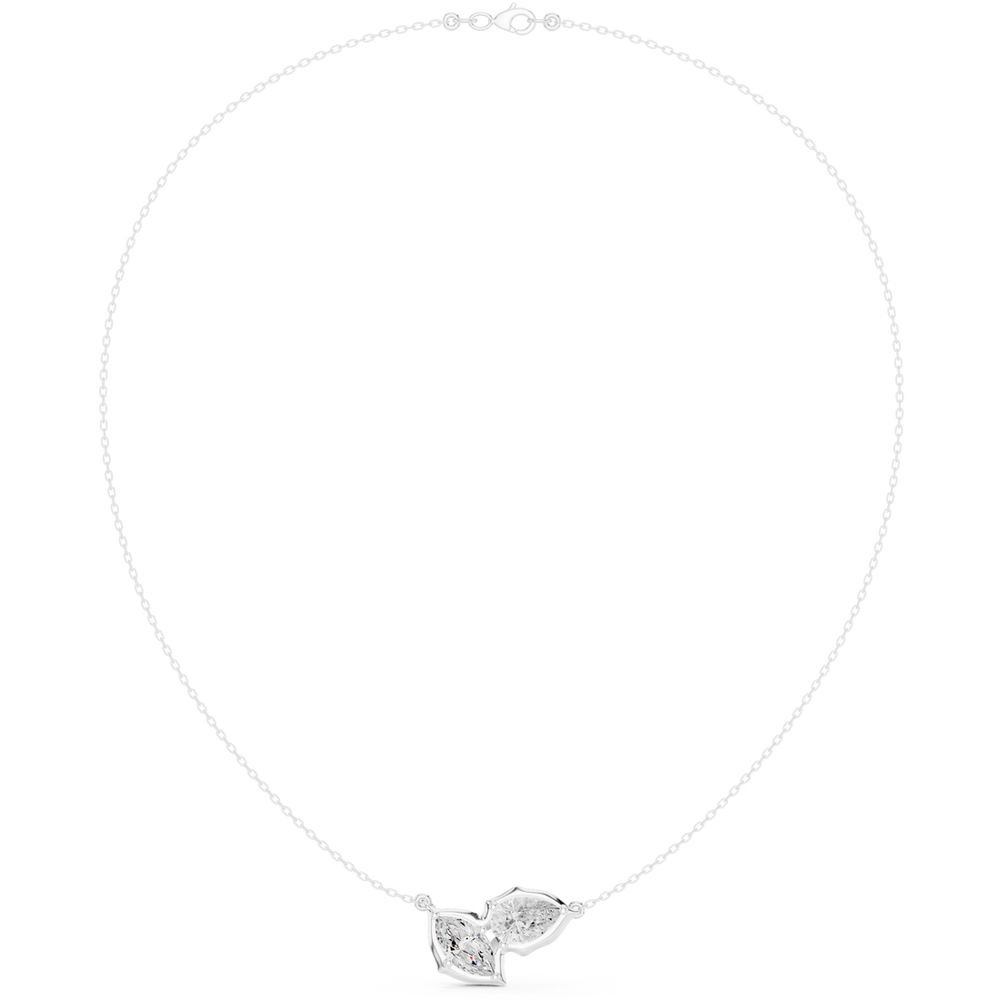 Pear & Marquise Leaf Pendant