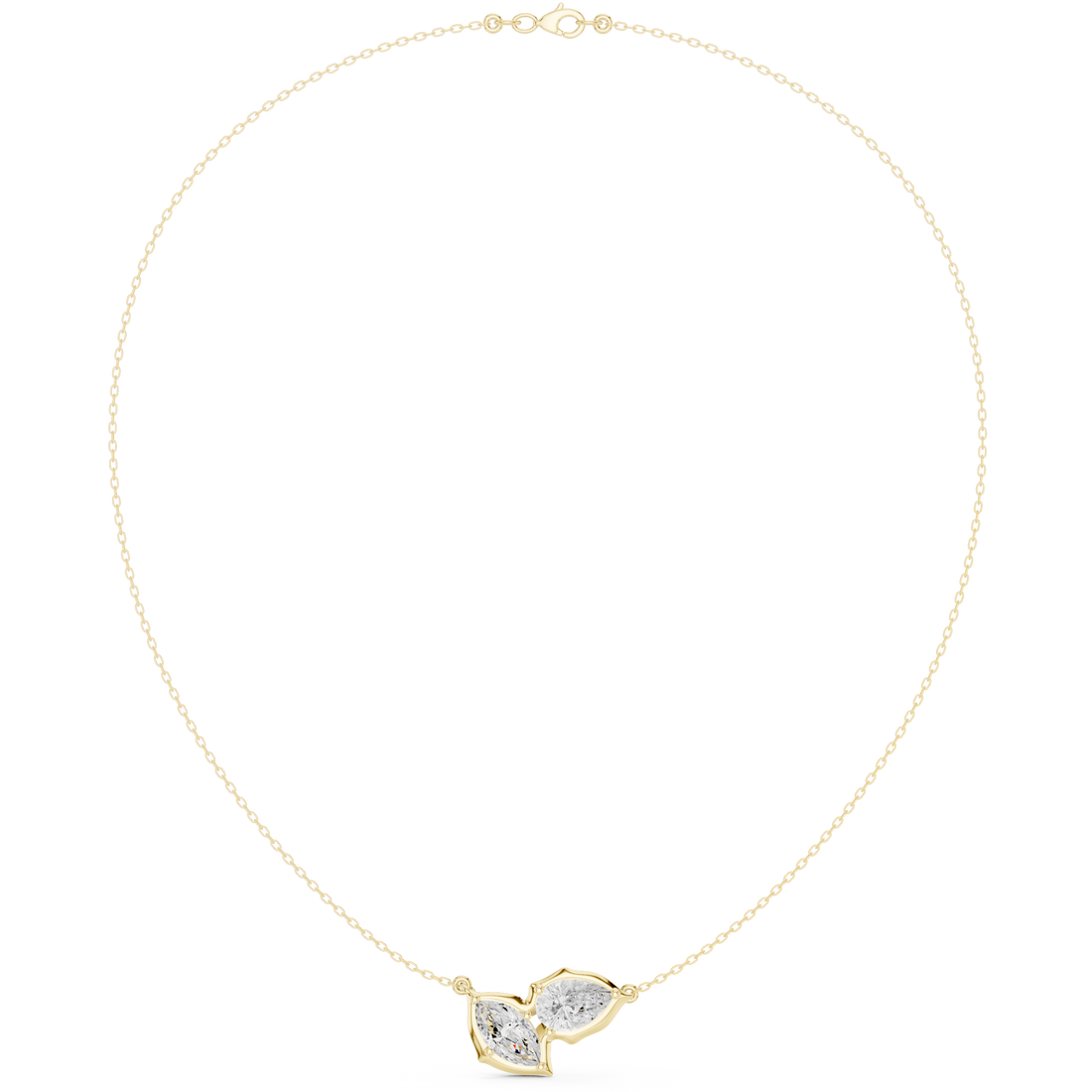 Pear & Marquise Leaf Pendant