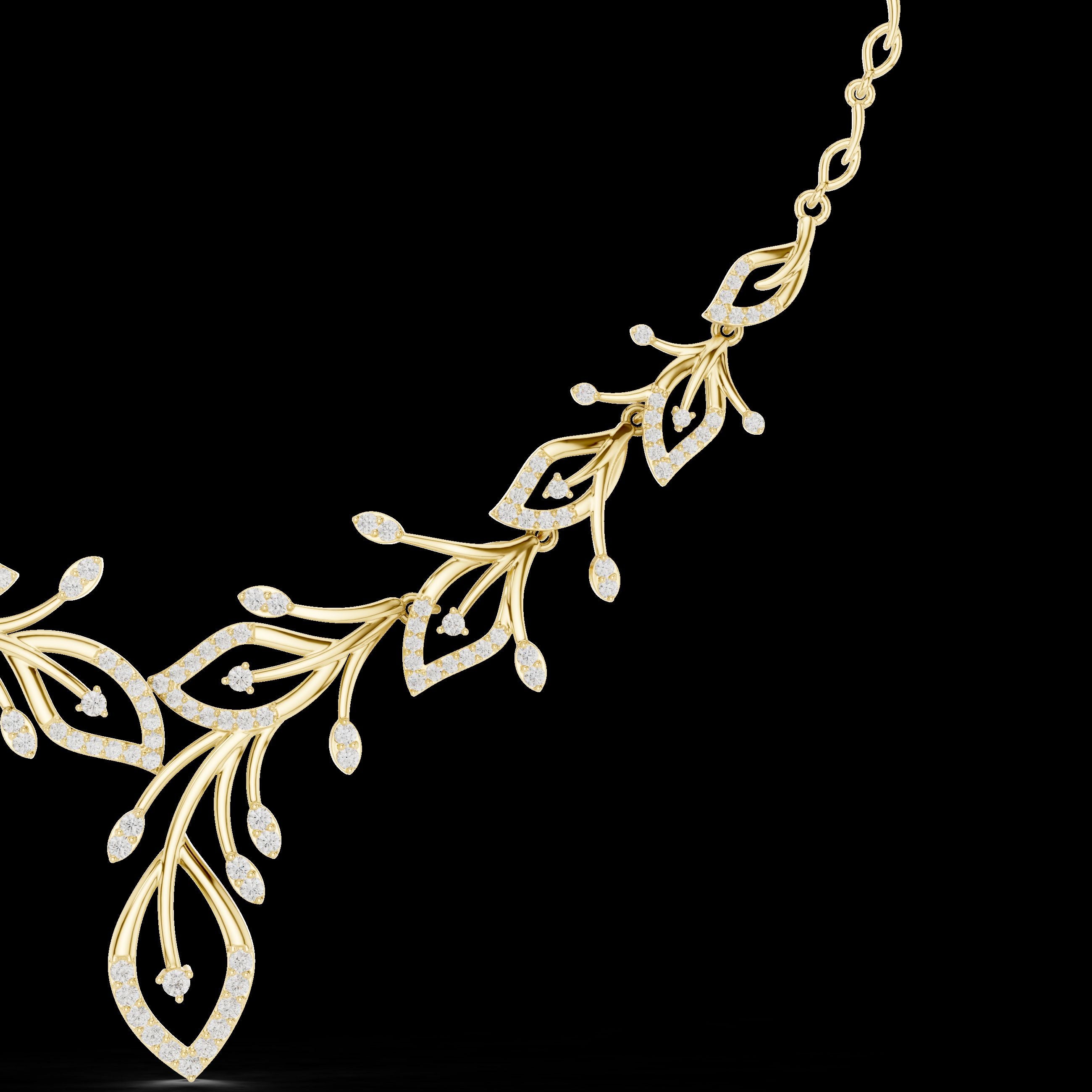 Verdant Vine Statement Necklace