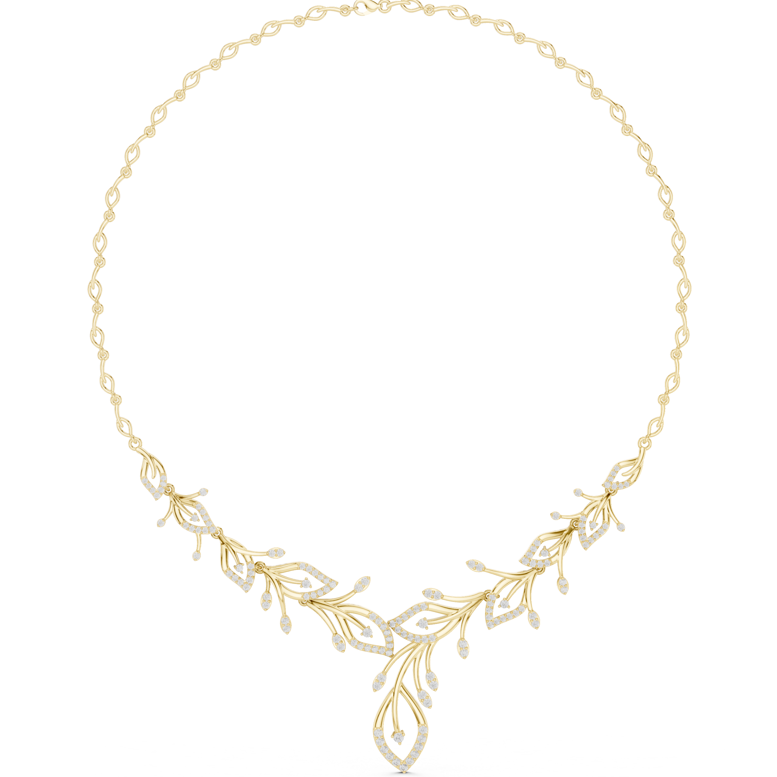 Verdant Vine Statement Necklace