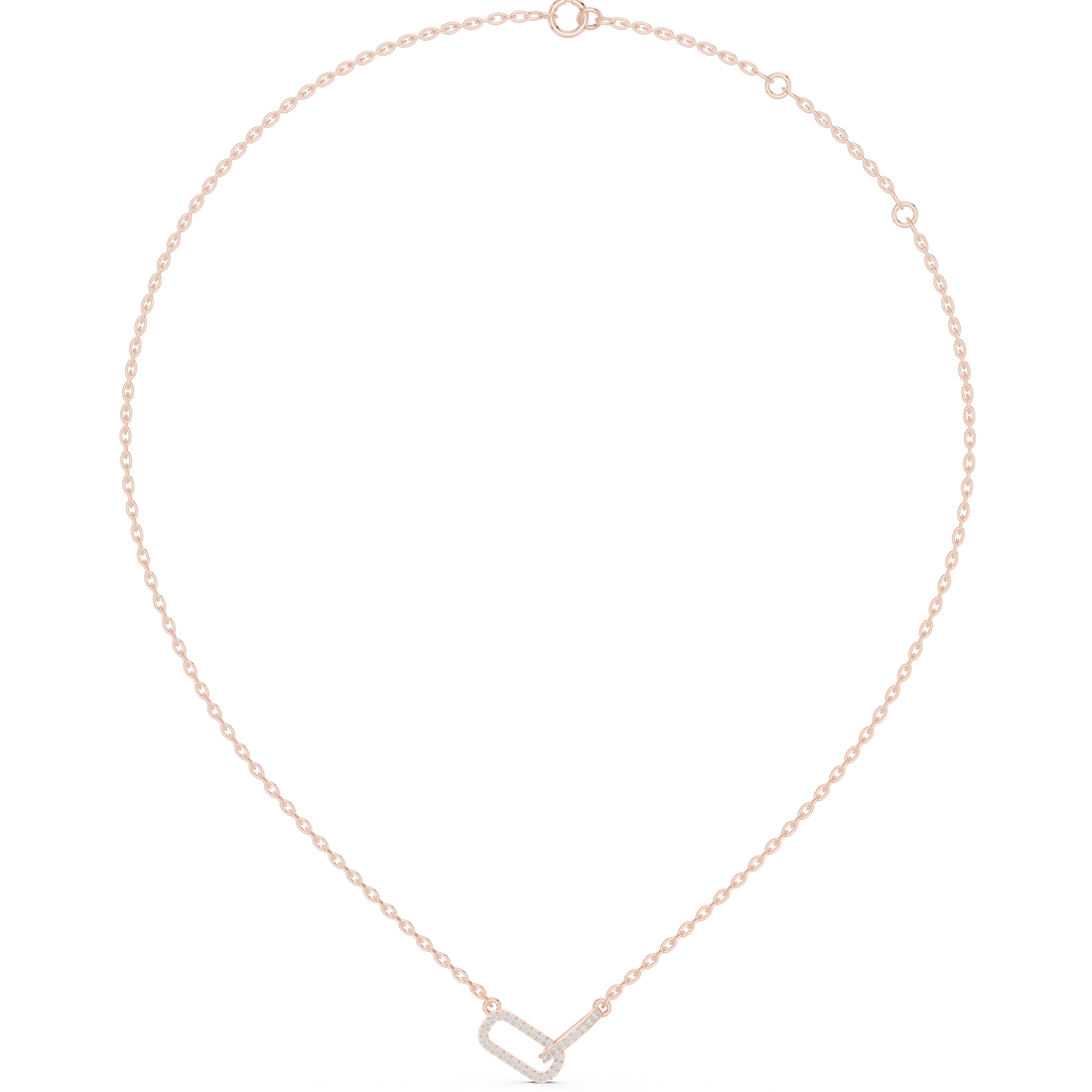 Interlocked Heart Pendant Necklace