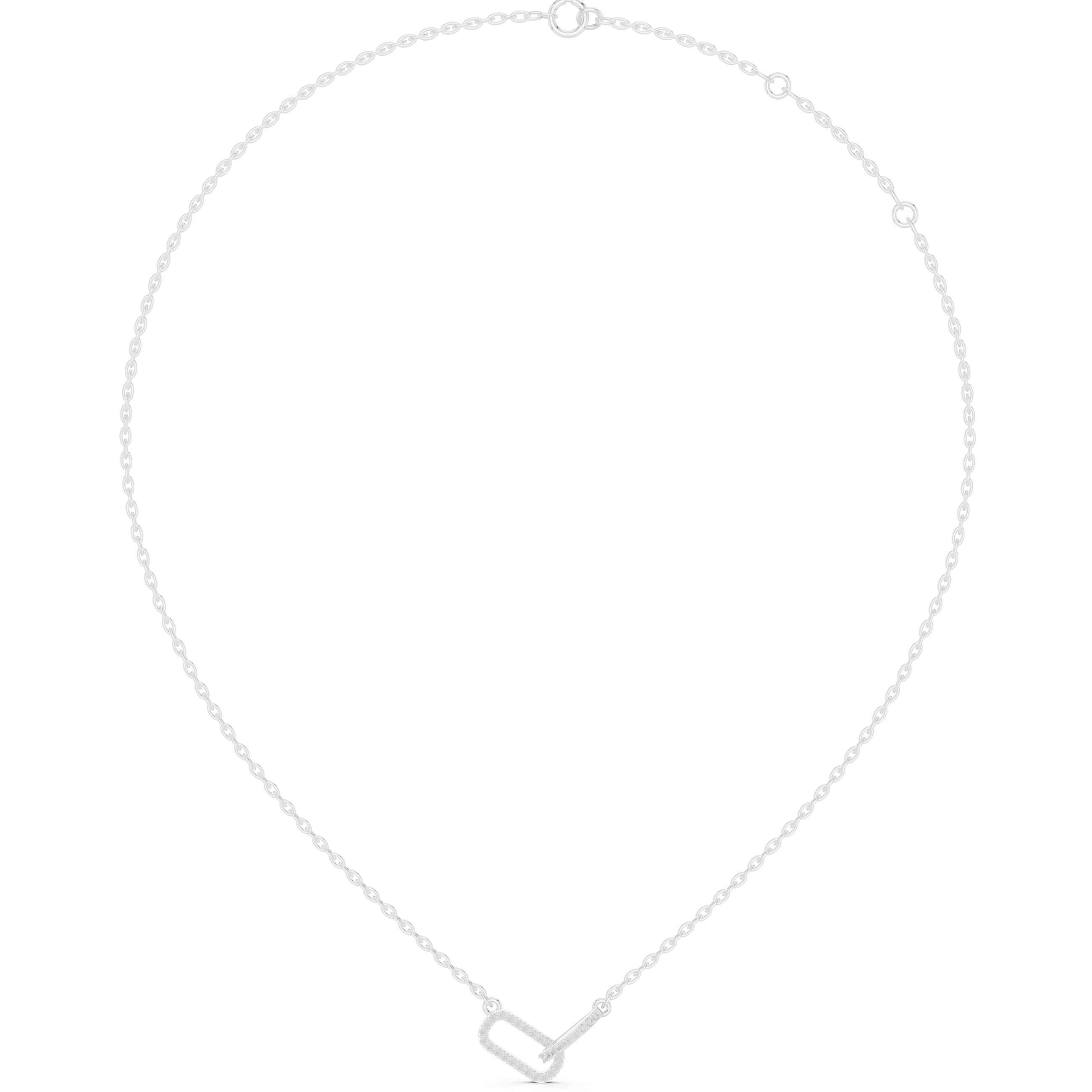 Interlocked Heart Pendant Necklace