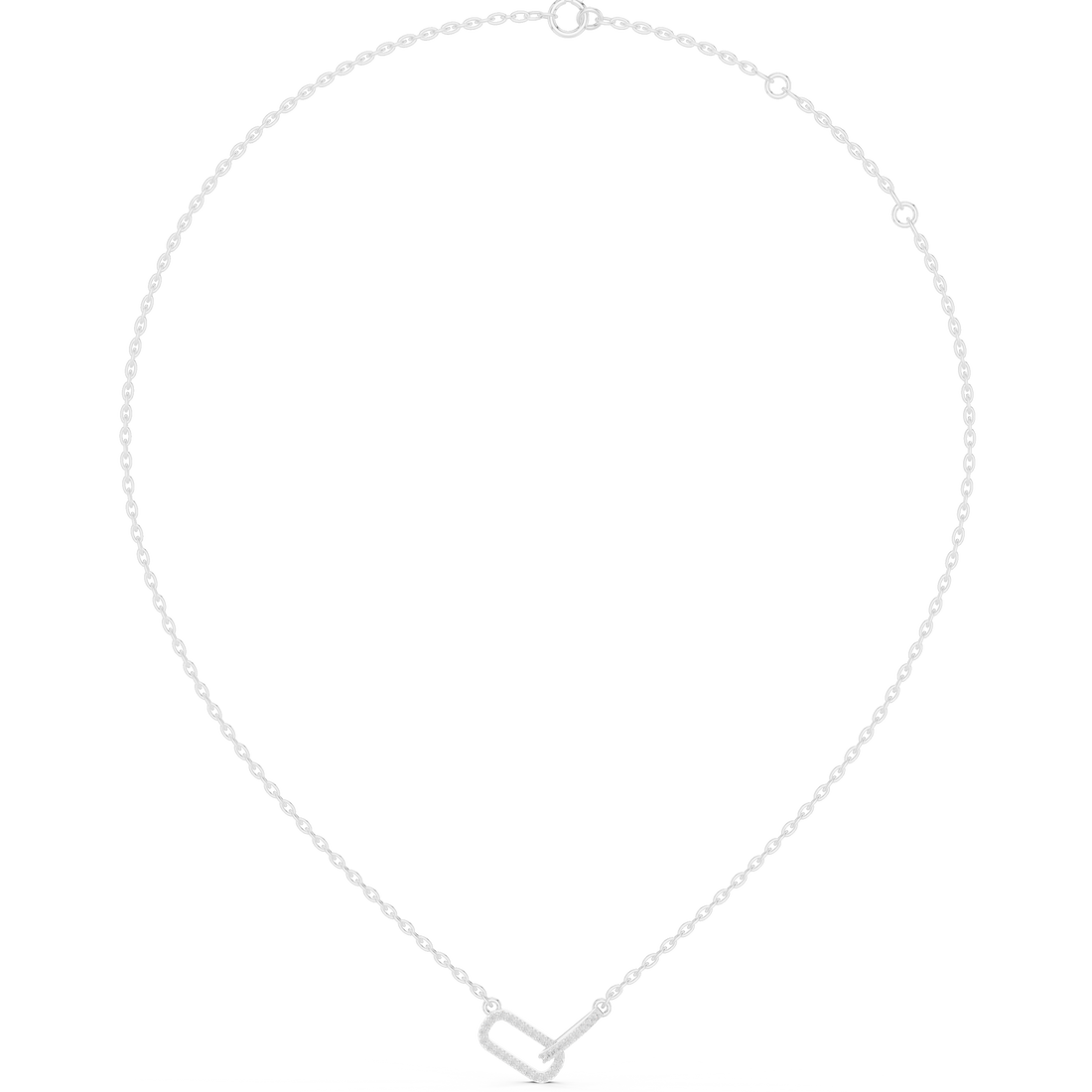 Interlocked Heart Pendant Necklace