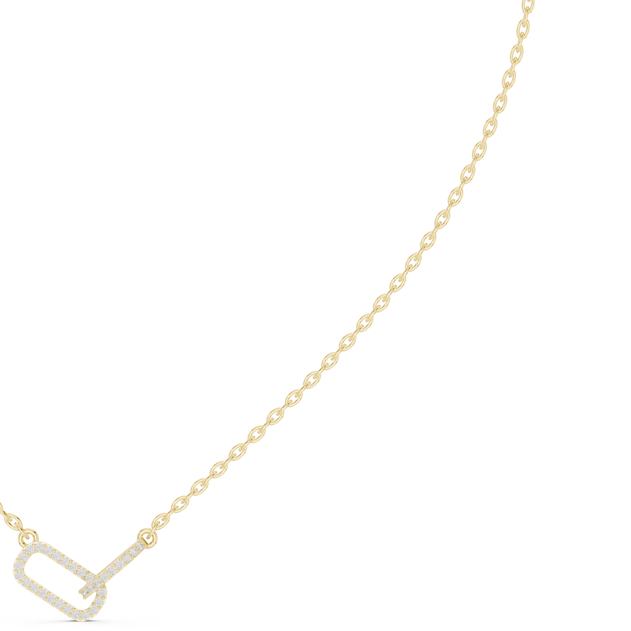 Interlocked Heart Pendant Necklace
