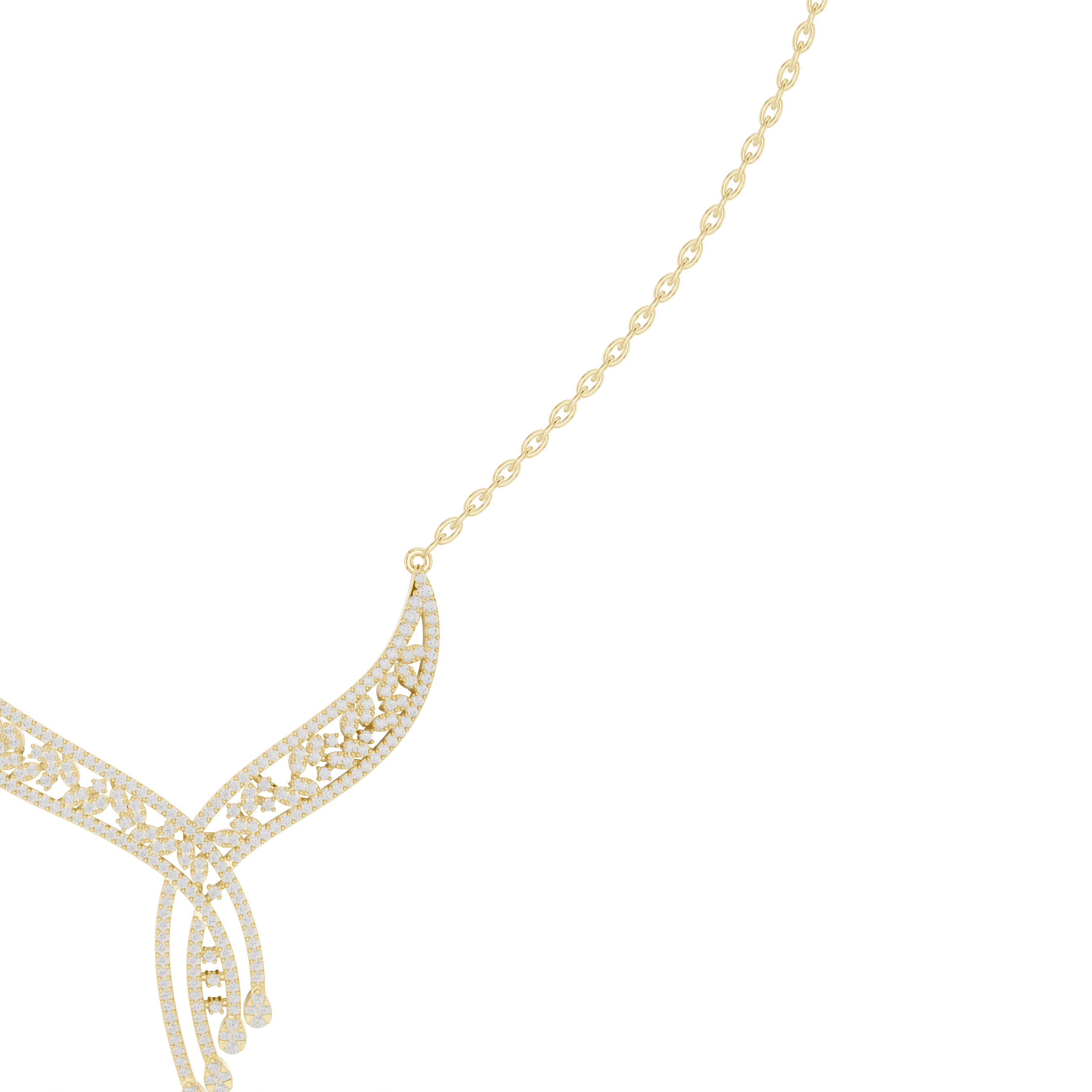 Phoenix Wing Statement Necklace