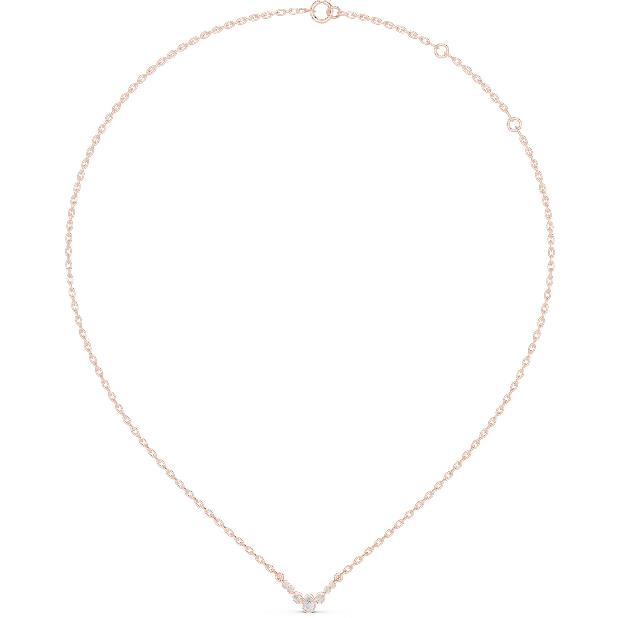 Graduated Bezel Curve Pendant