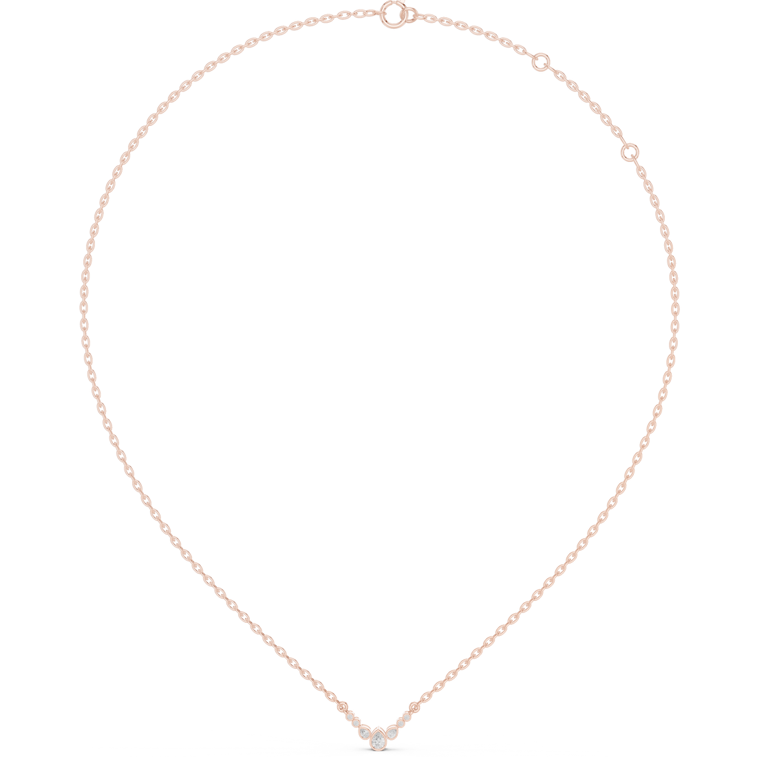 Graduated Bezel Curve Pendant