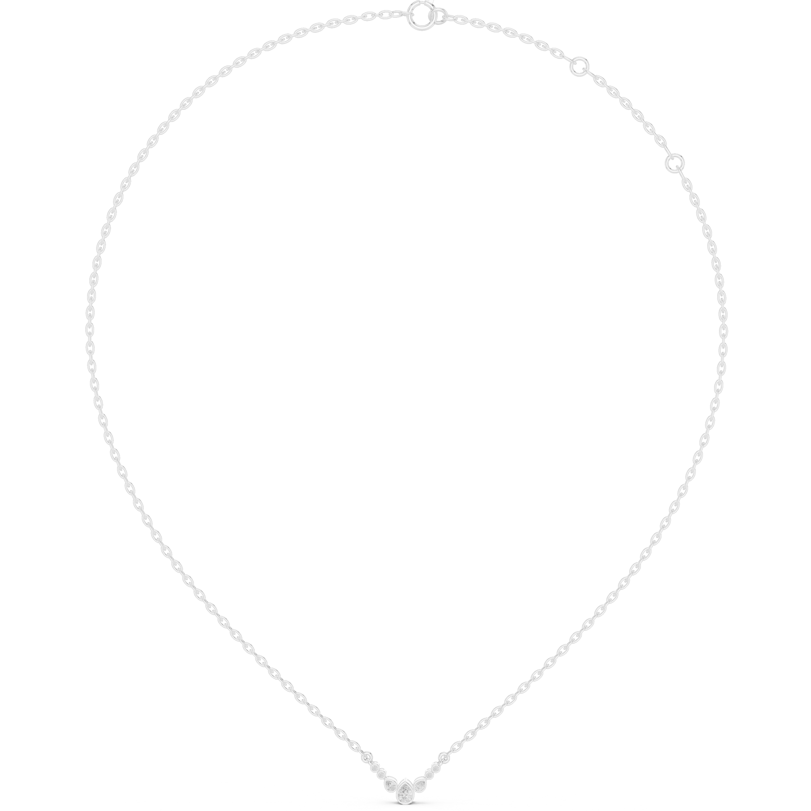 Graduated Bezel Curve Pendant