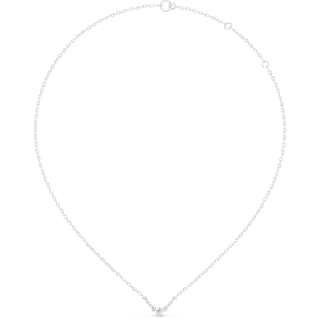 Graduated Bezel Curve Pendant