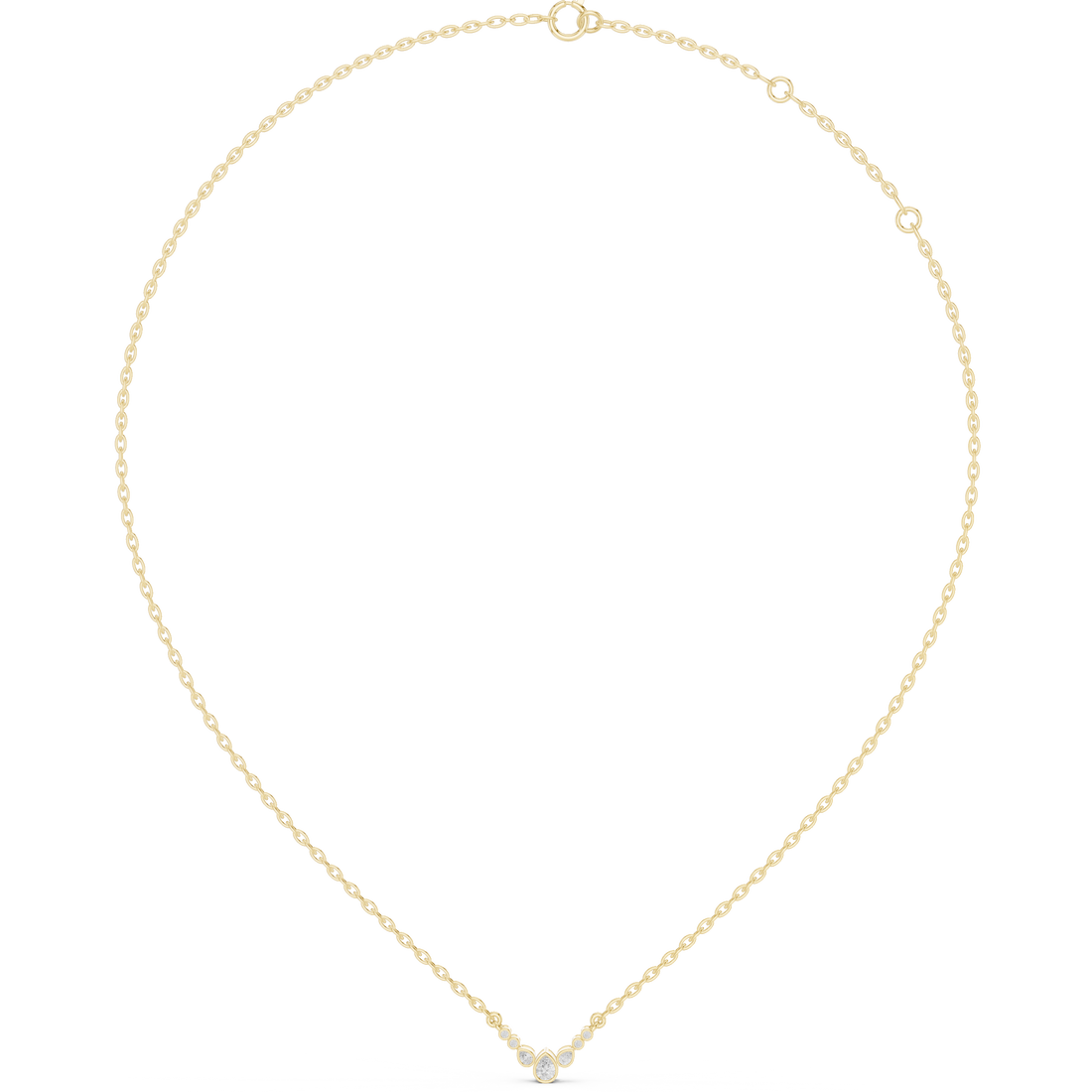 Graduated Bezel Curve Pendant