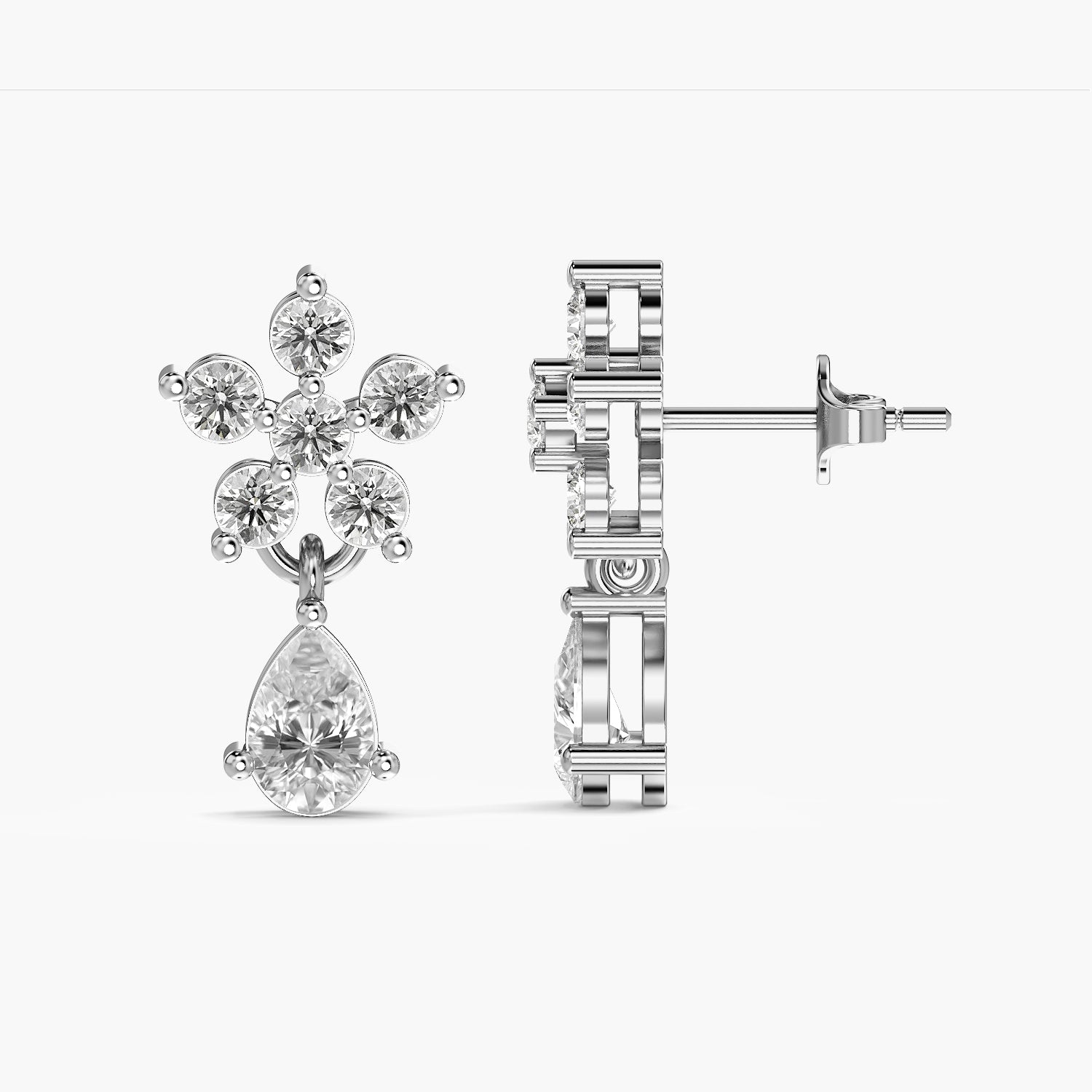 Elara Blossom Drop Earrings