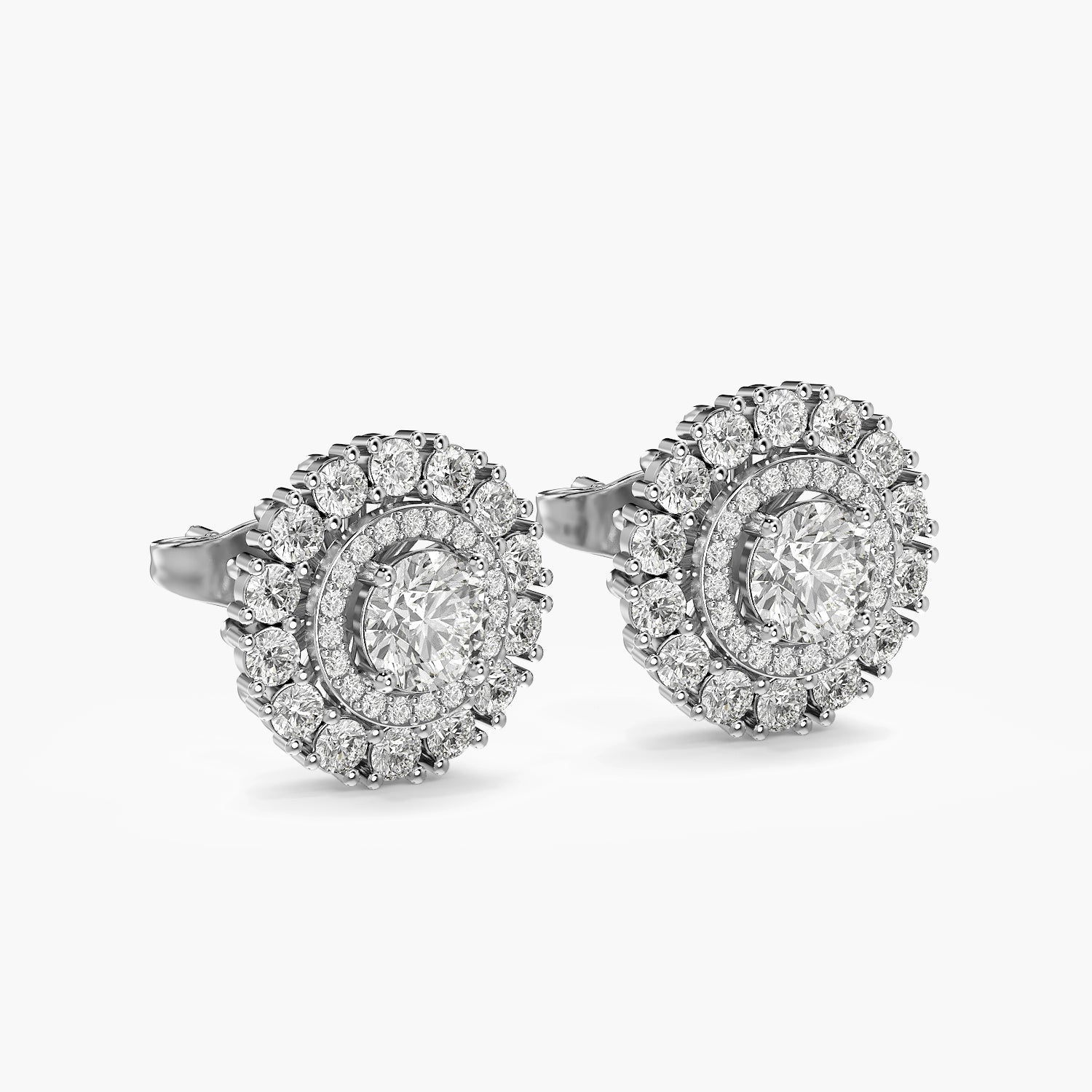 Aurielle Halo Diamond Studs