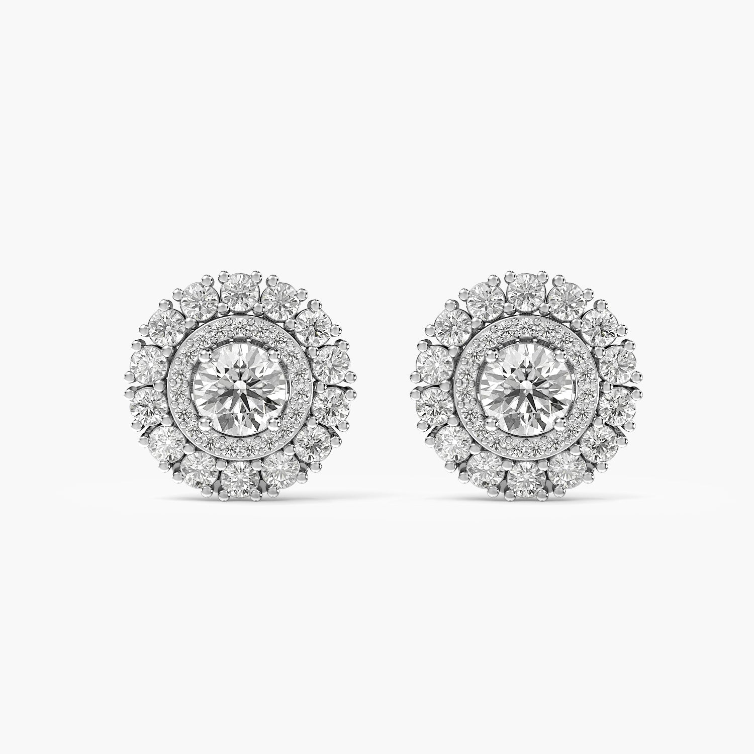Aurielle Halo Diamond Studs