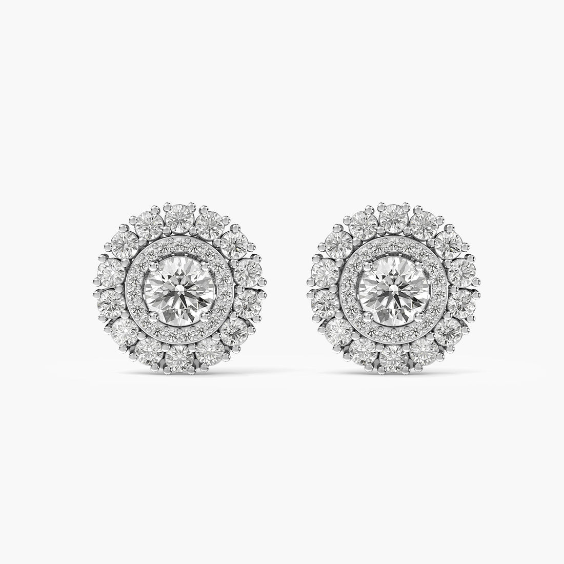 Aurielle Halo Diamond Studs