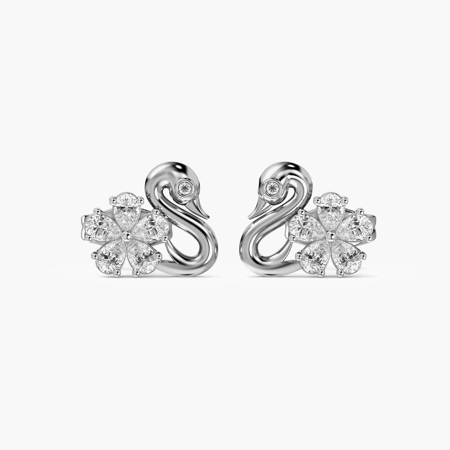 Seren Swan Diamond Studs