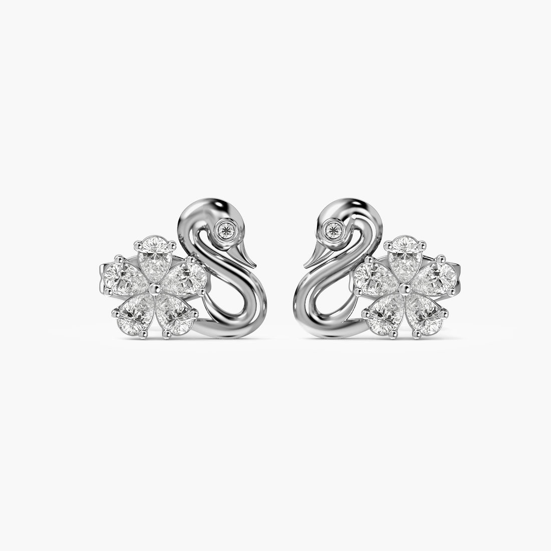 Seren Swan Diamond Studs