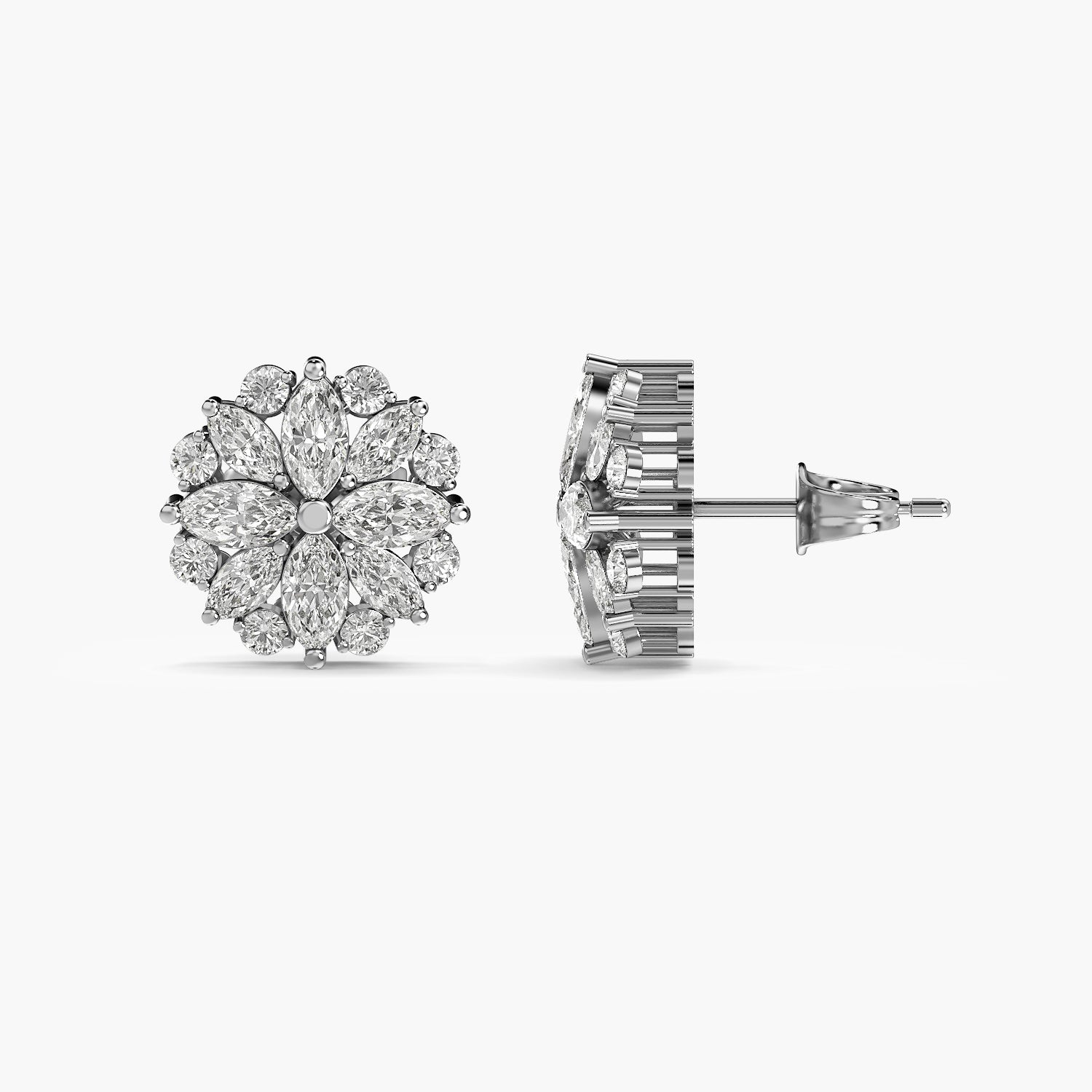 Aurisse Petal Cluster Studs