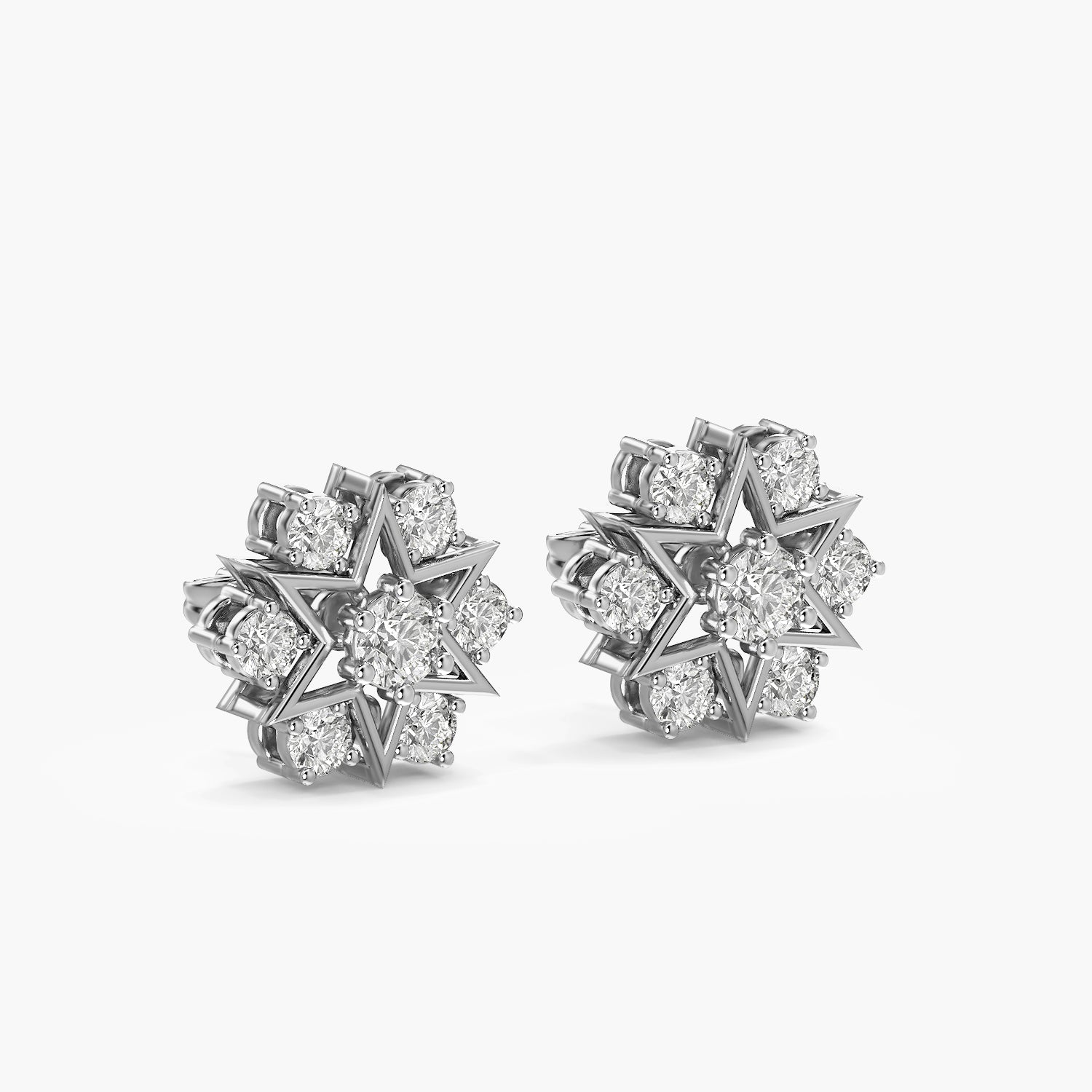 Celest Starburst Diamond Studs