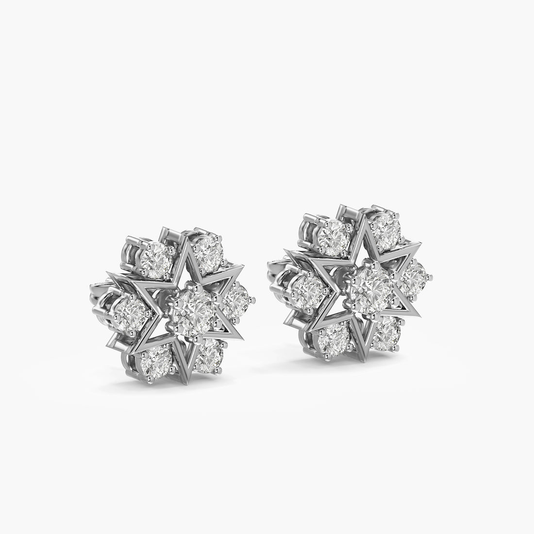 Celest Starburst Diamond Studs