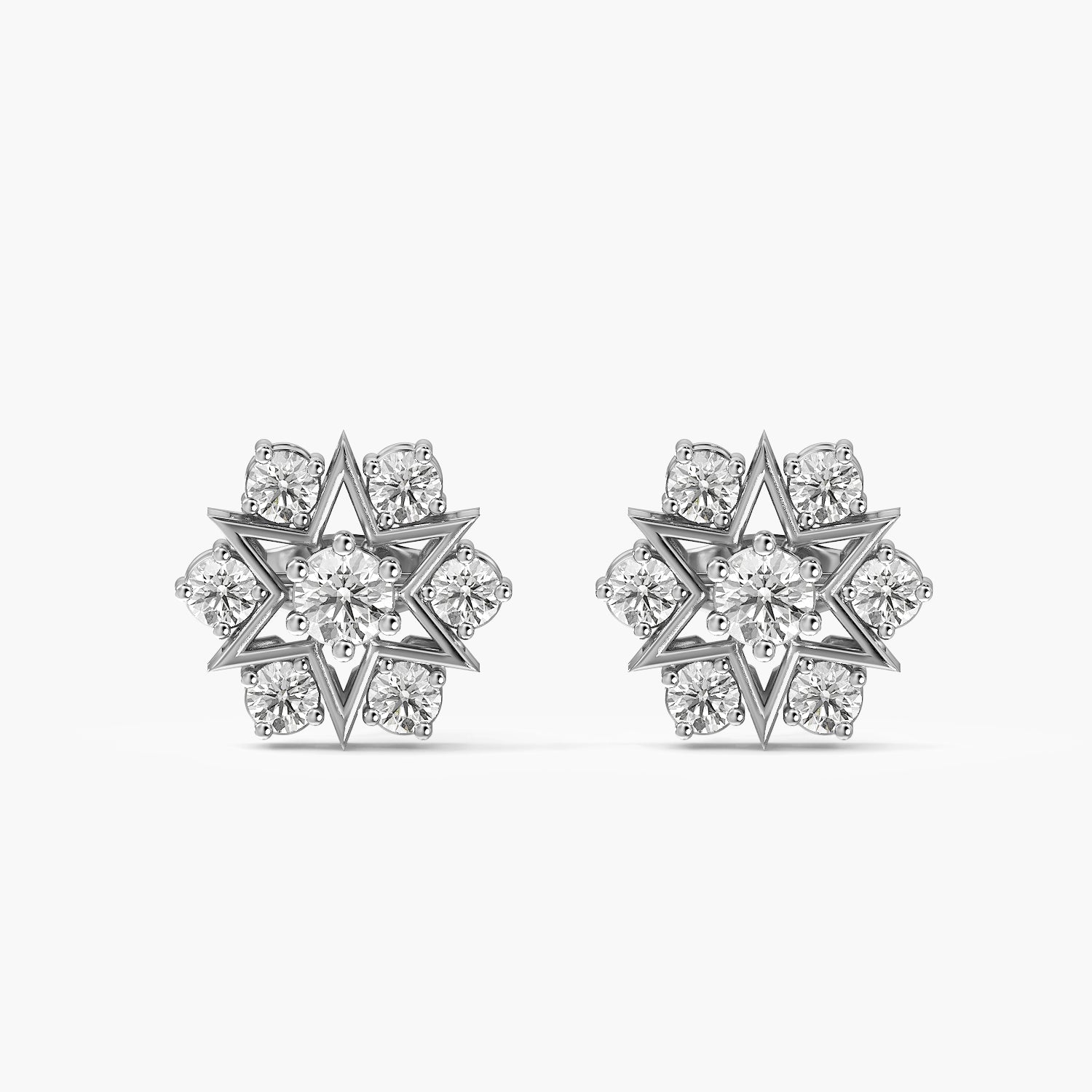 Celest Starburst Diamond Studs
