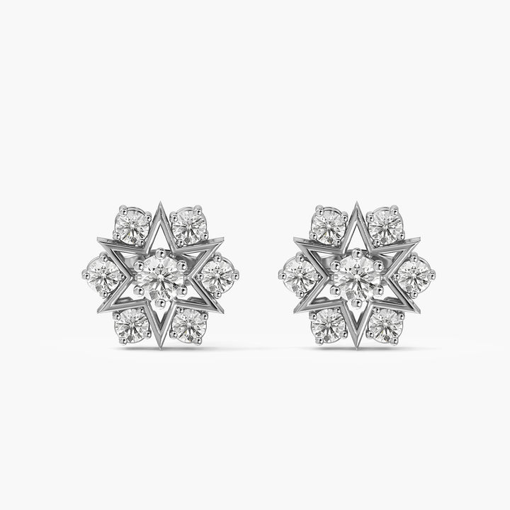 Celest Starburst Diamond Studs
