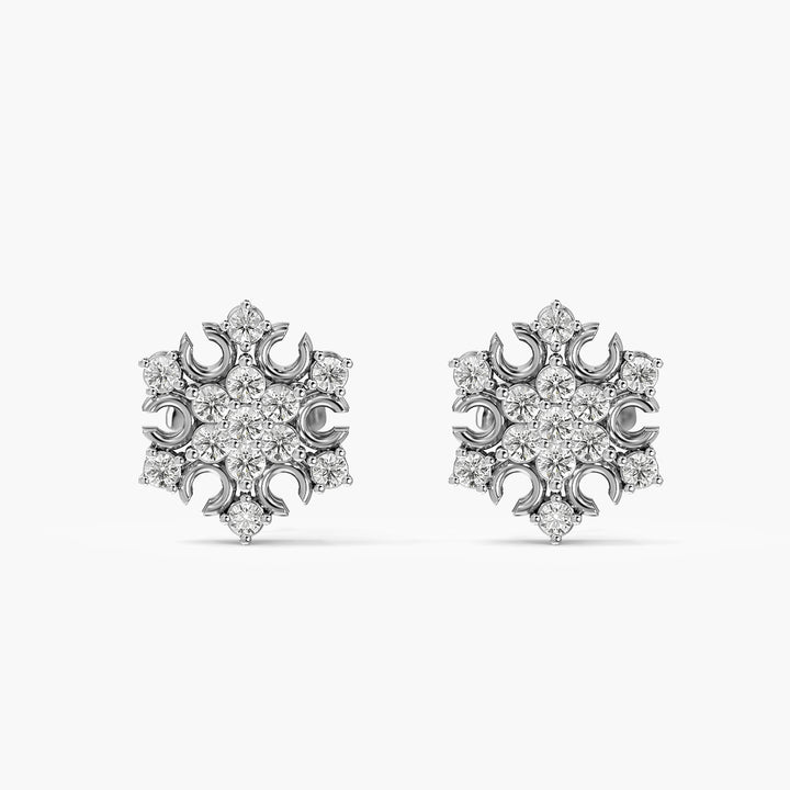 Ornate Floral Cluster Stud