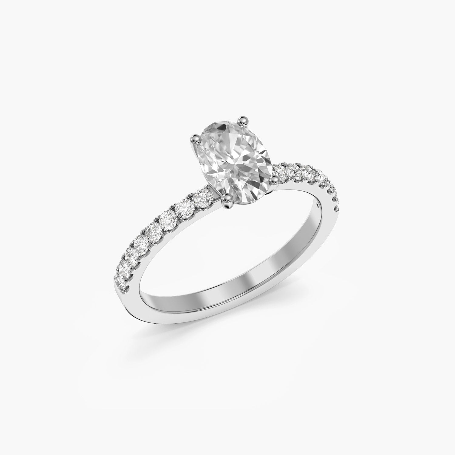 Classic Oval Solitaire Ring - Moena