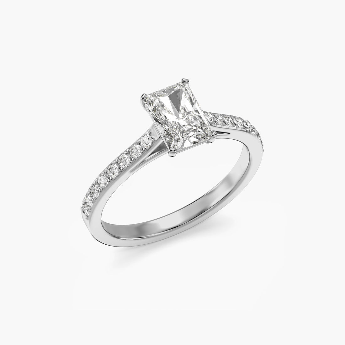 Regal Radiance Ring - 3D View in White Gold - Diamond Ring by Moena
