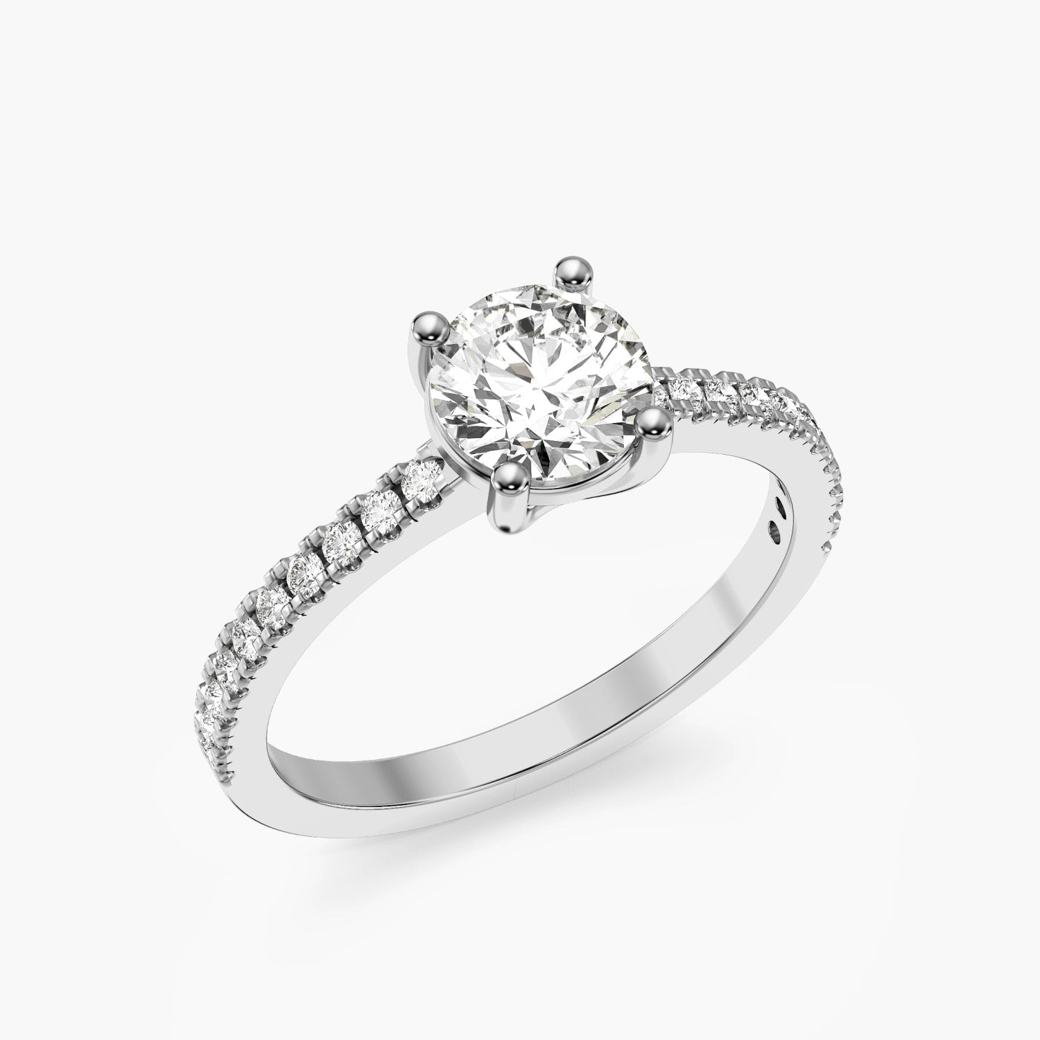 Minimalist Gold Solitaire Ring