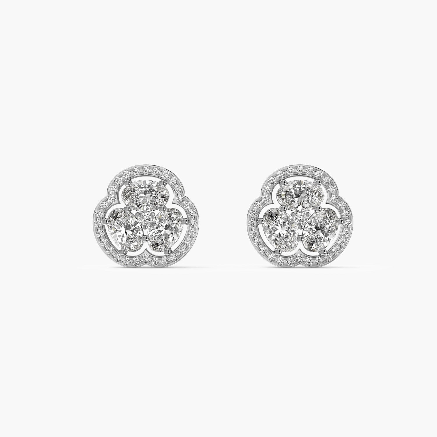 Clover Diamond Studs